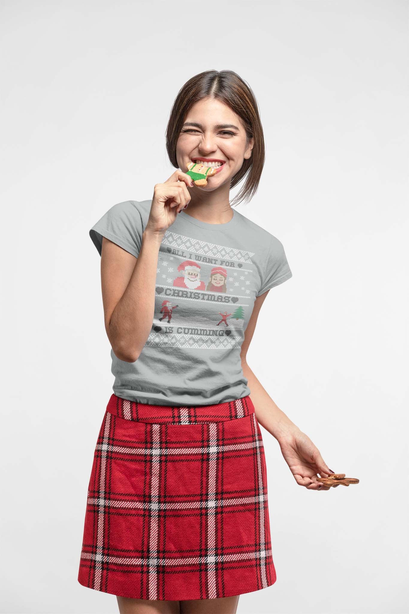 ALL I WANT FOR CHRISTMAS IS CUMMING  - inappropriate christmas shirt - unisex