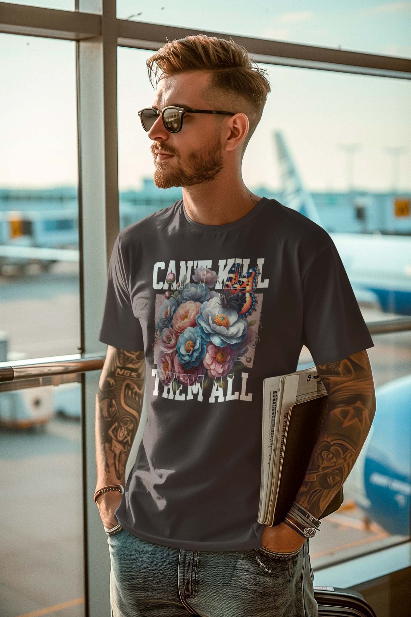 CAN'T KILL THEM ALL - antisocial statement shirt - unisex