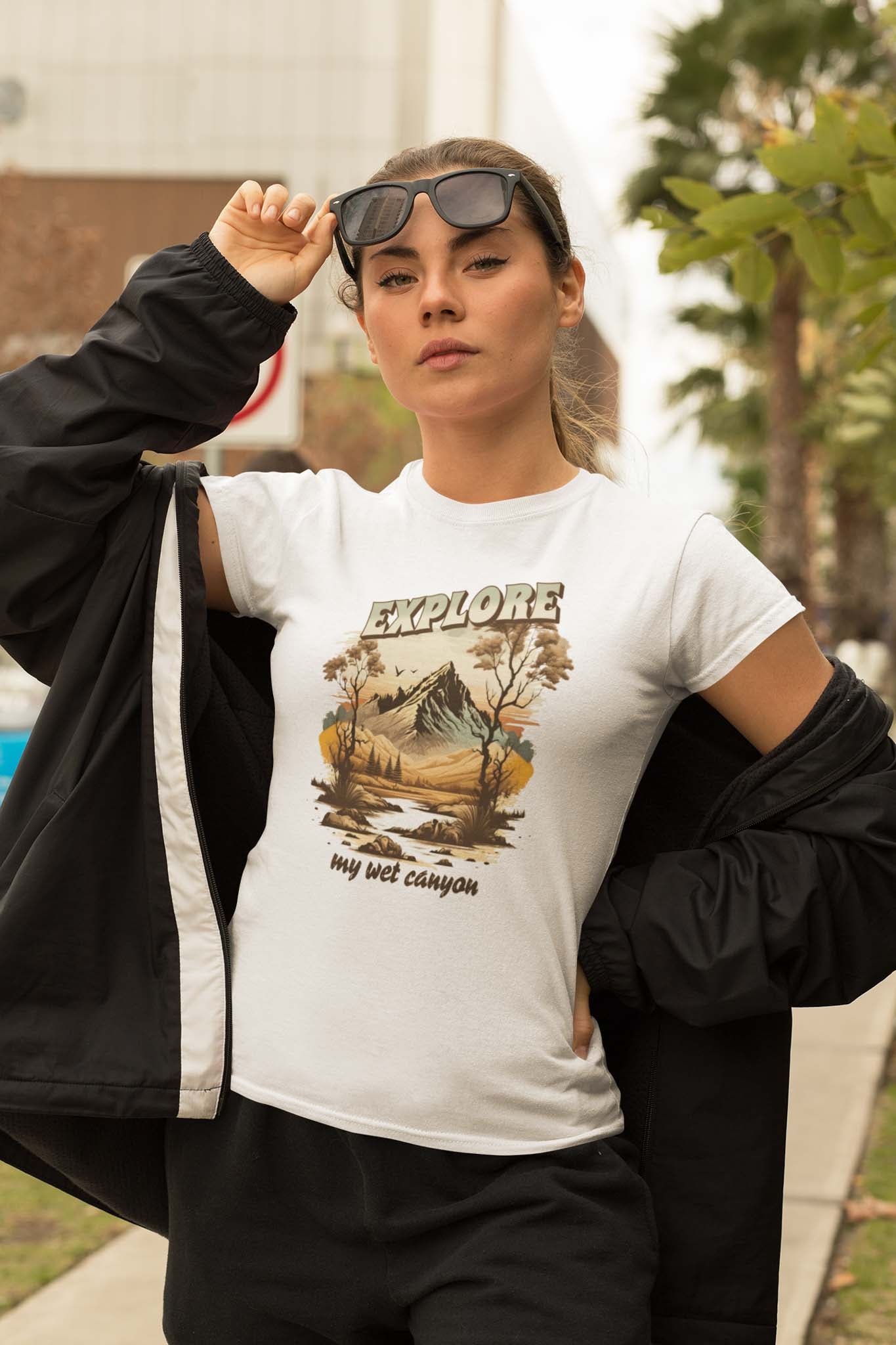 EXPLORE MY WET CANYON - inappropriate statement shirt - unisex