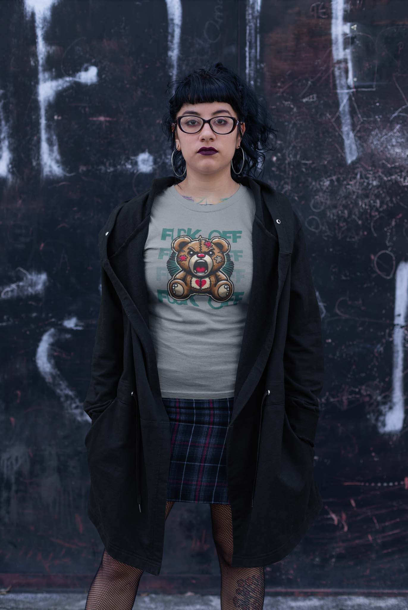 FUCK OFF BEAR - antisocial statement shirt - unisex