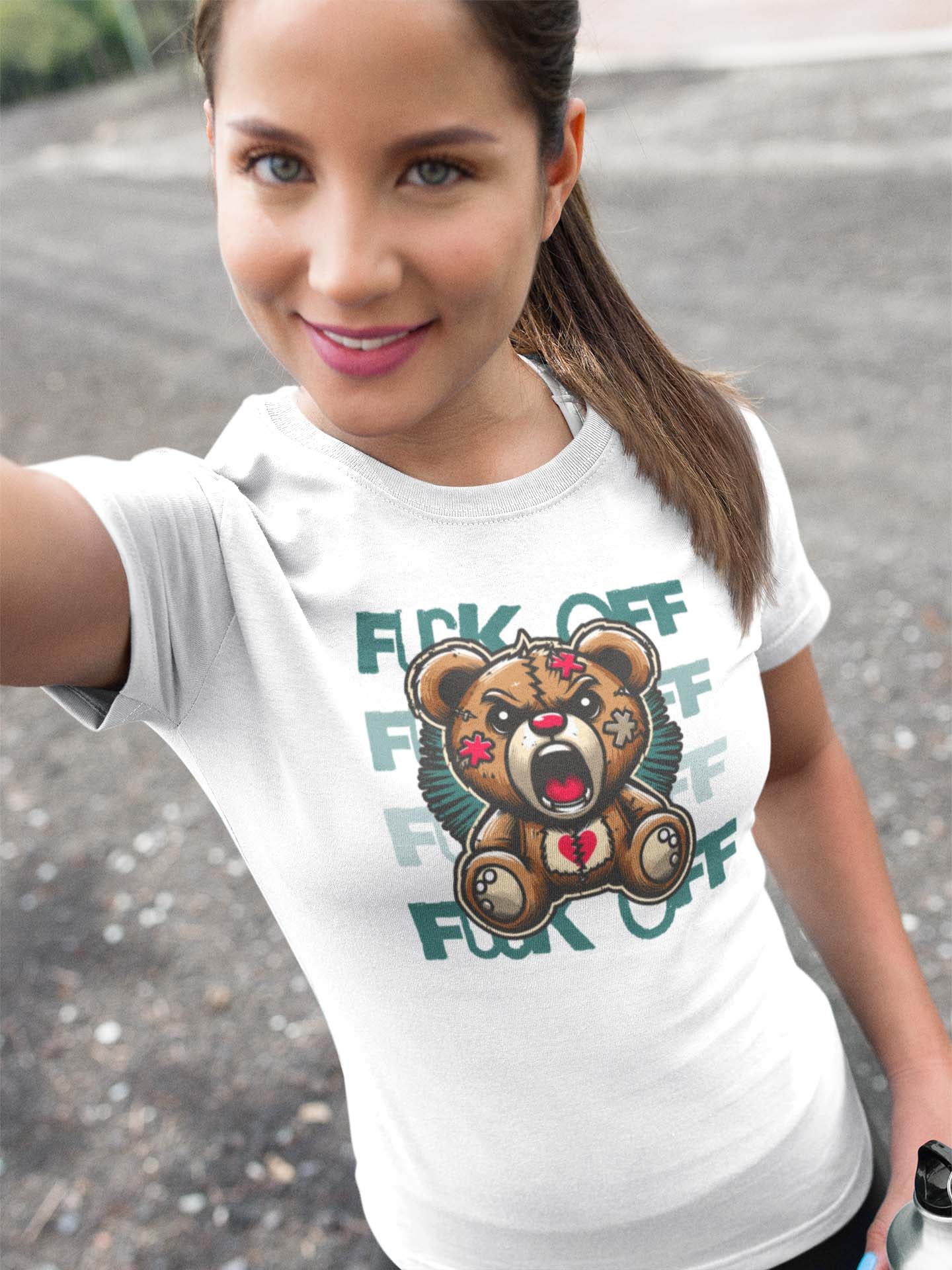 FUCK OFF BEAR - antisocial statement shirt - unisex