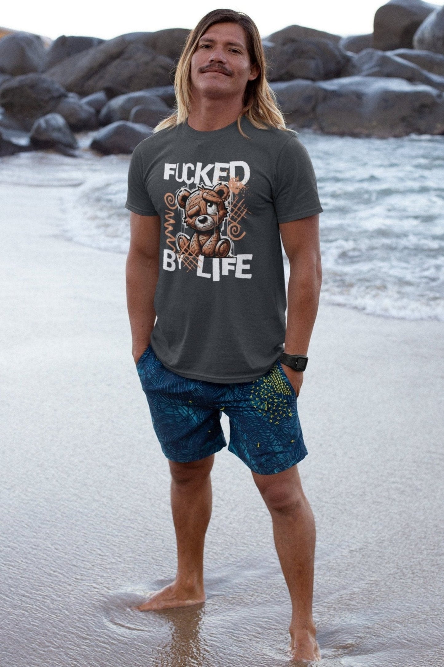 FUCKED BY LIFE - sarcastic statement shirt - unisex