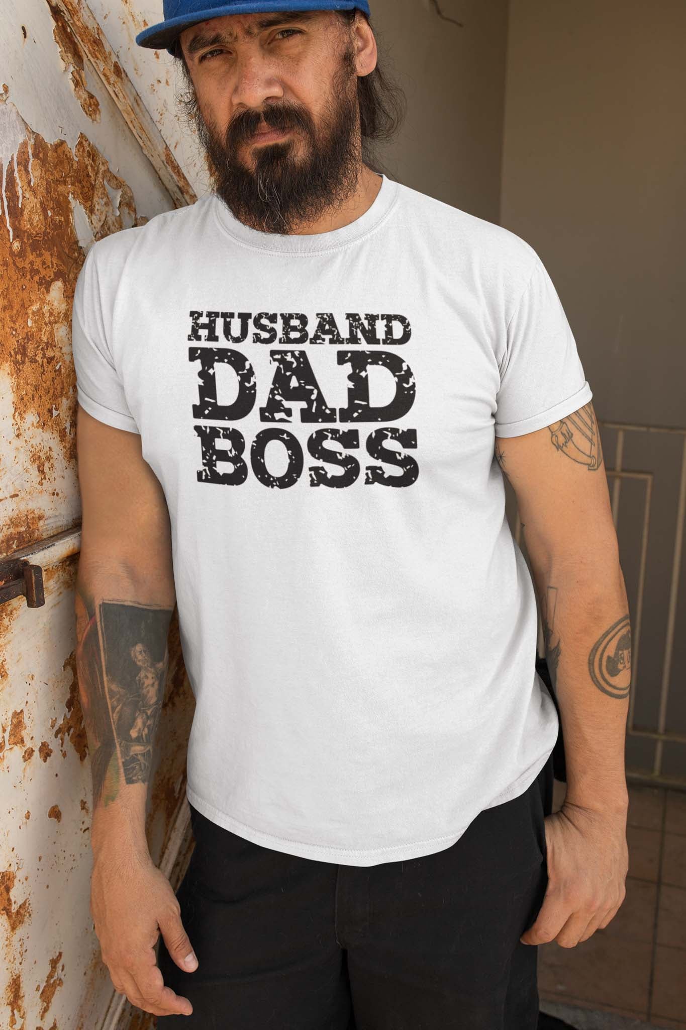 HUSBAND DAD BOSS - iconic statement shirt - unisex