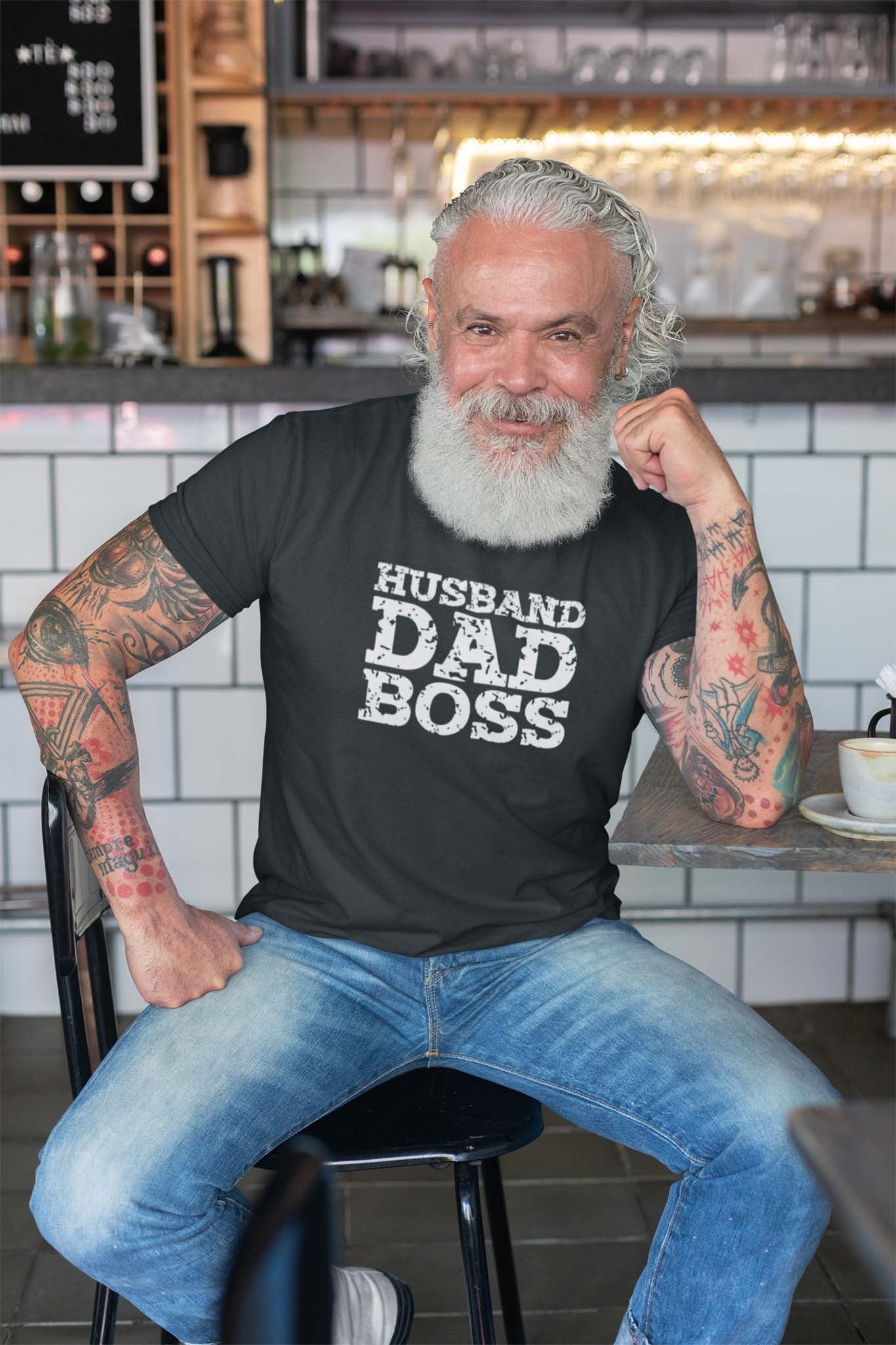 HUSBAND DAD BOSS - iconic statement shirt - unisex