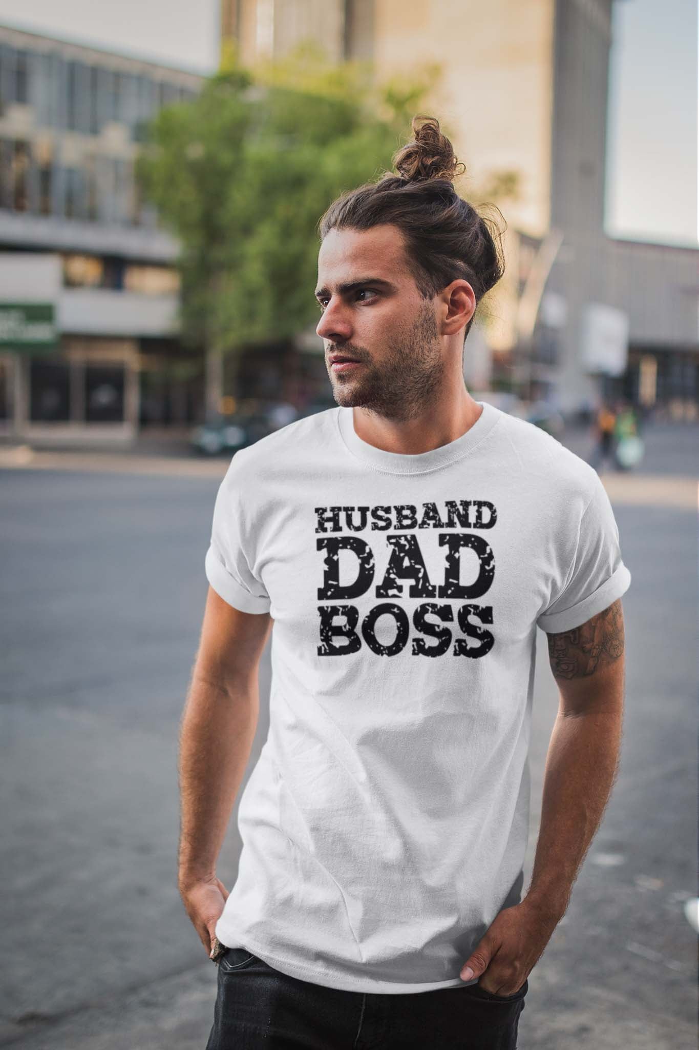 HUSBAND DAD BOSS - iconic statement shirt - unisex