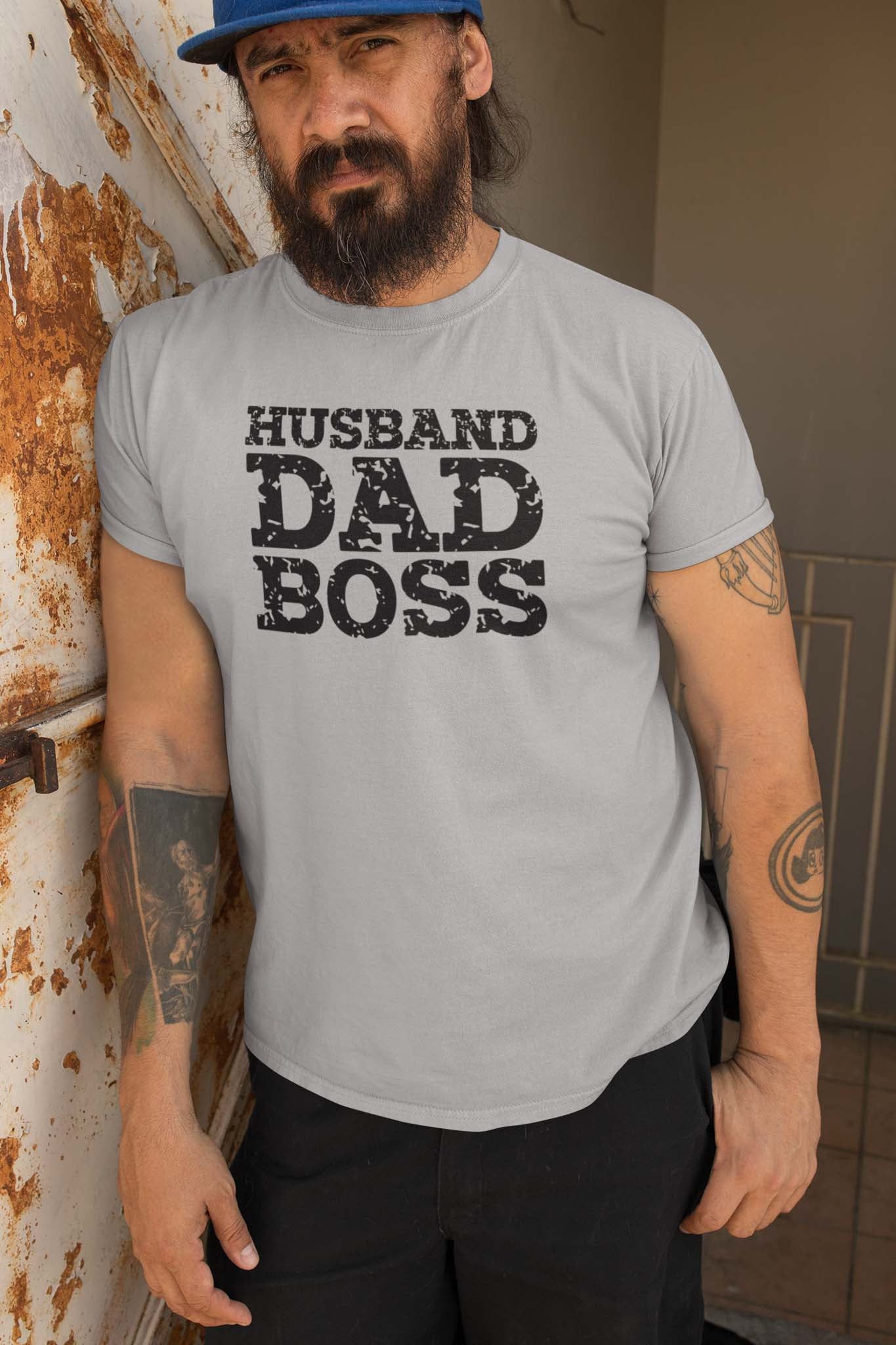 HUSBAND DAD BOSS - iconic statement shirt - unisex