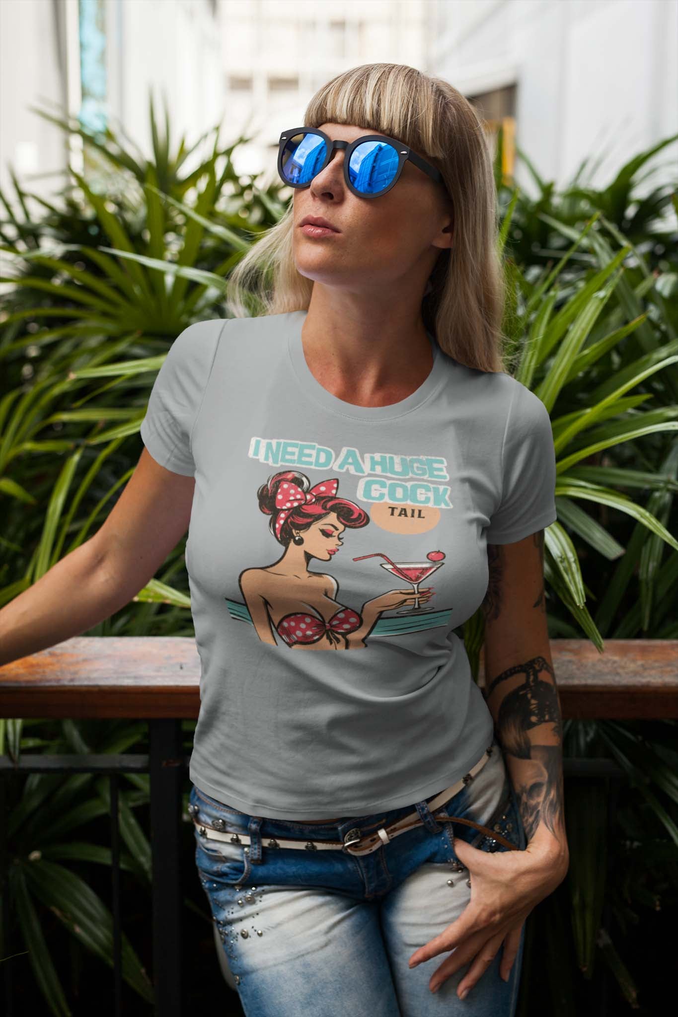 I NEED A HUGE COCKtail - inappropriate statement shirt - unisex