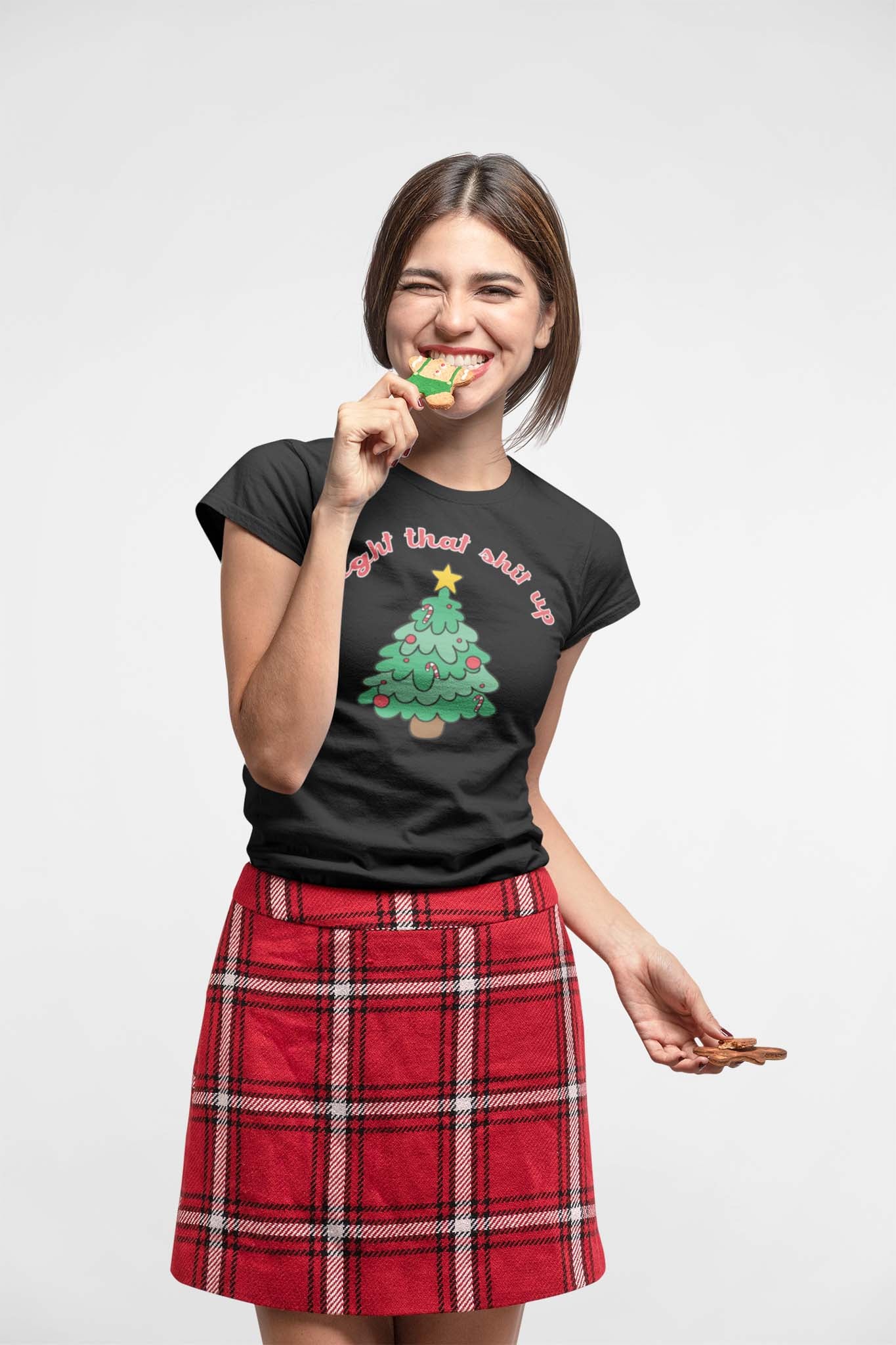 LIGHT THAT SHIT UP - funny christmas shirt - unisex