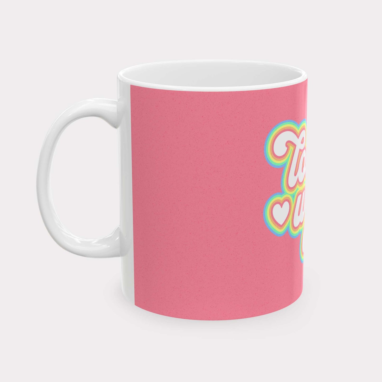 LOVE WINS - pride statement coffee/tea mug