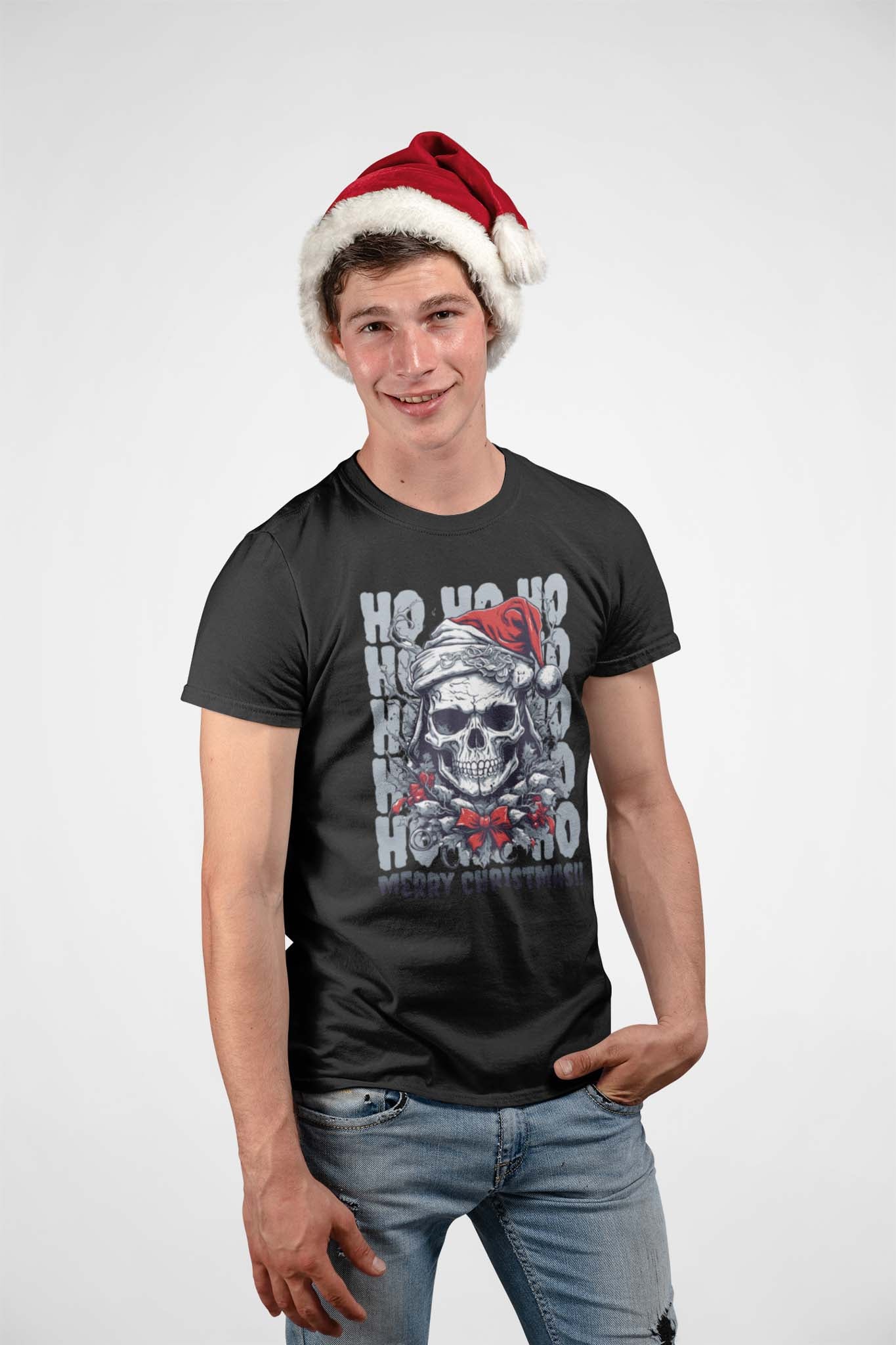 MERRY CHRISTMAS SKULL - edgy christmas shirt - unisex