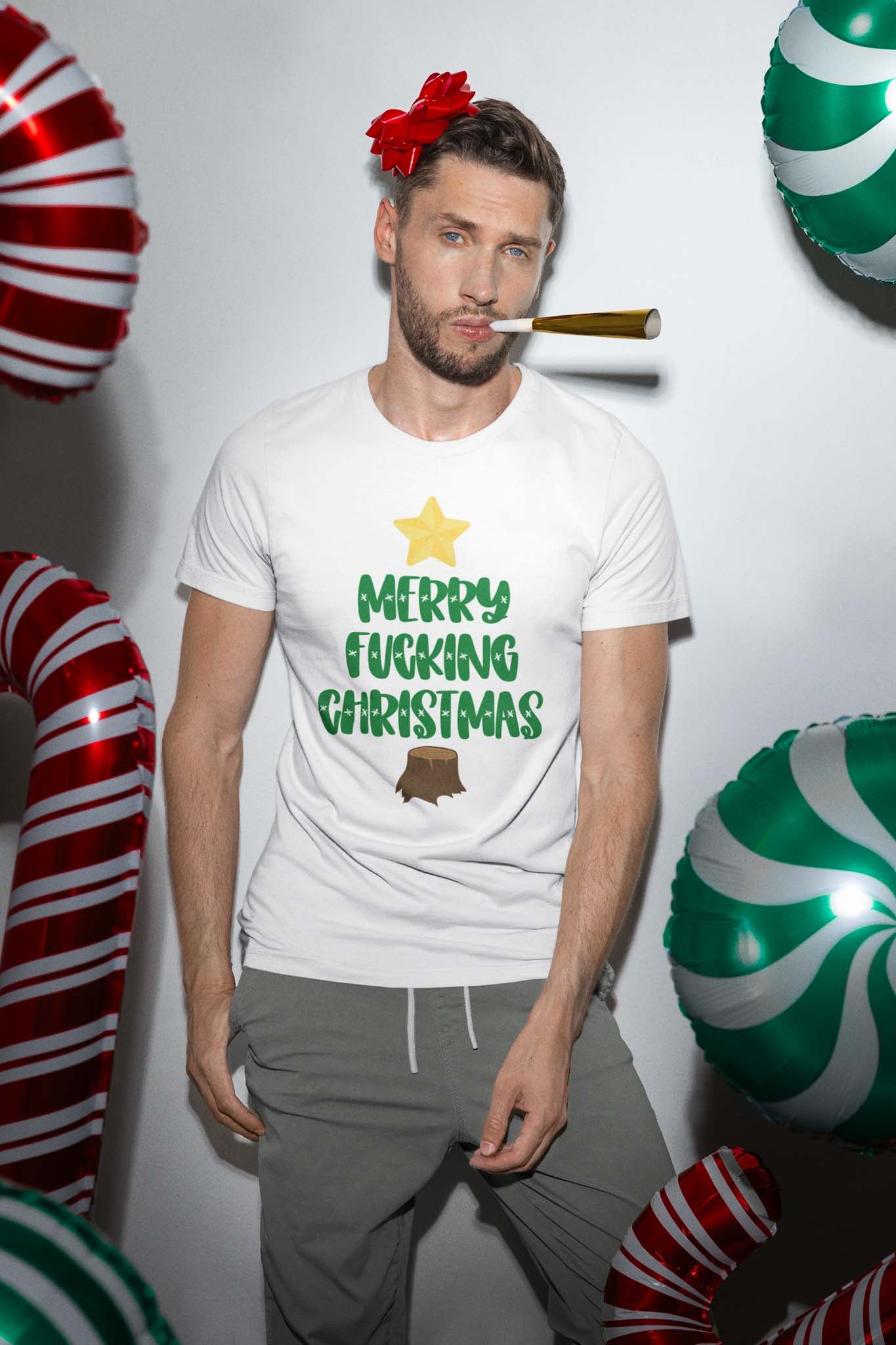 MERRY FUCKING CHRISTMAS - inappropriate christmas shirt - unisex