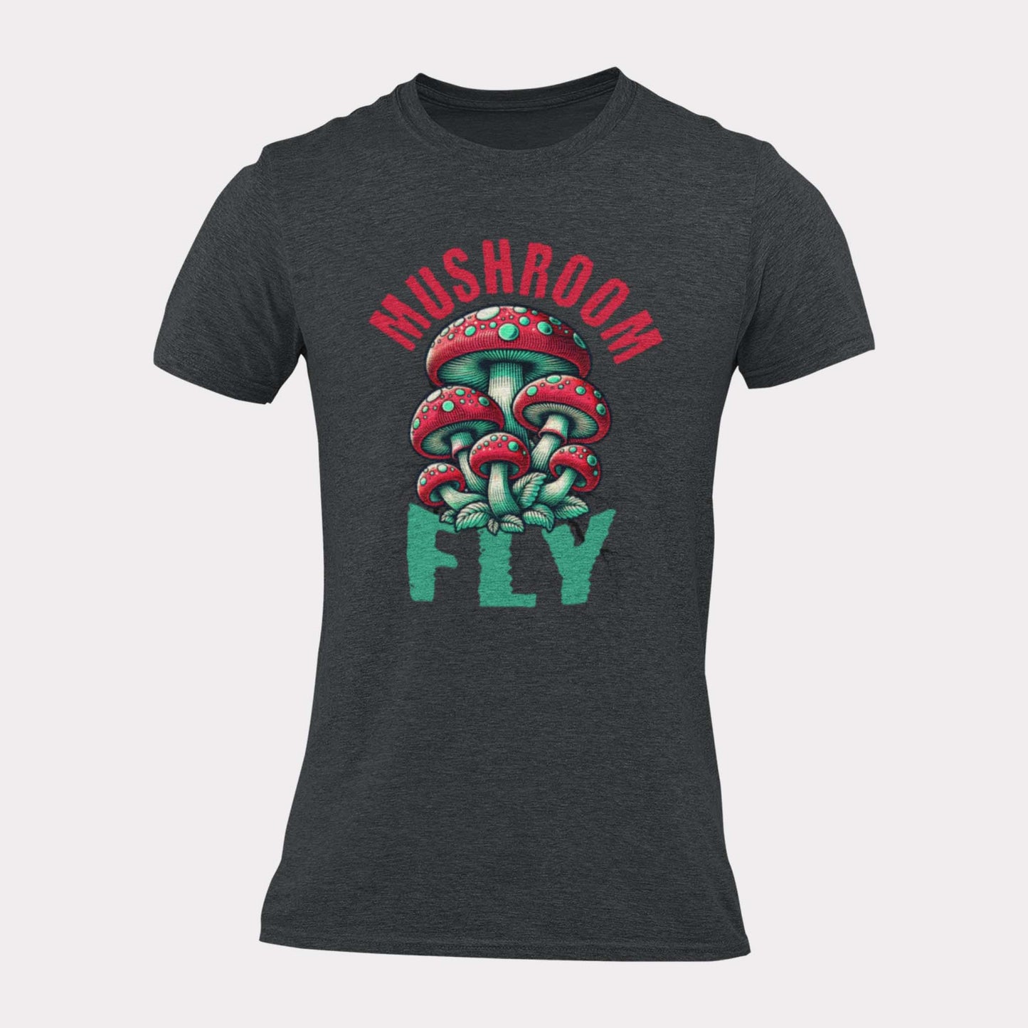 MUSHROOM FLY - trippy statement shirt - unisex