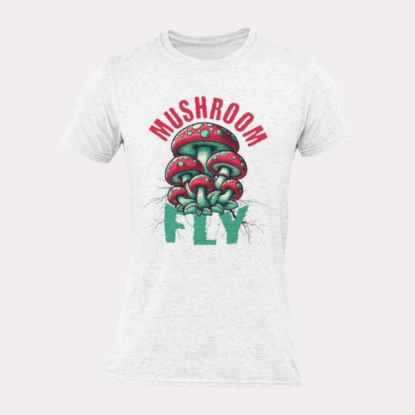 MUSHROOM FLY - trippy statement shirt - unisex