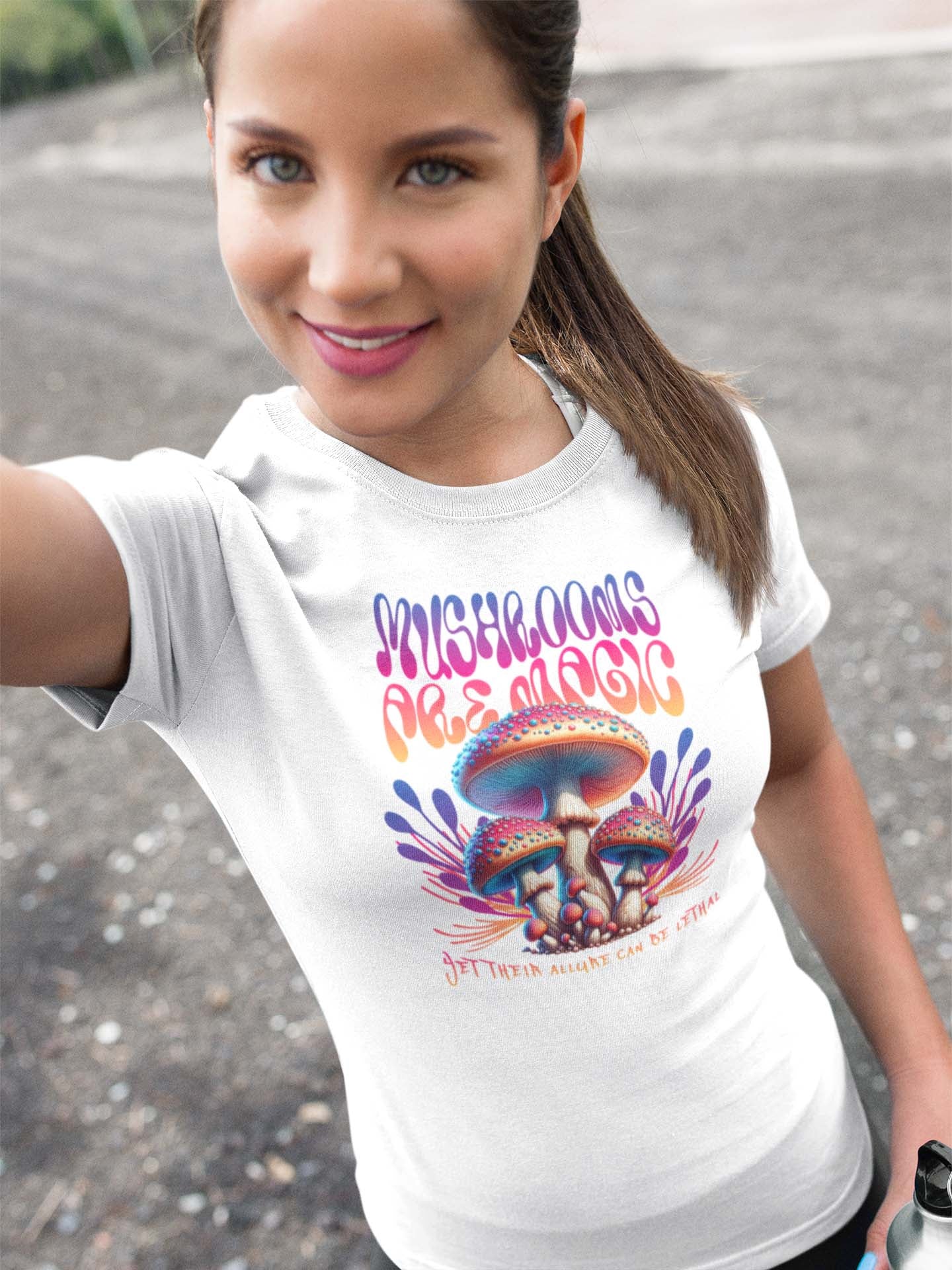 MUSHROOMS ARE MAGIC - trippy statement shirt - unisex