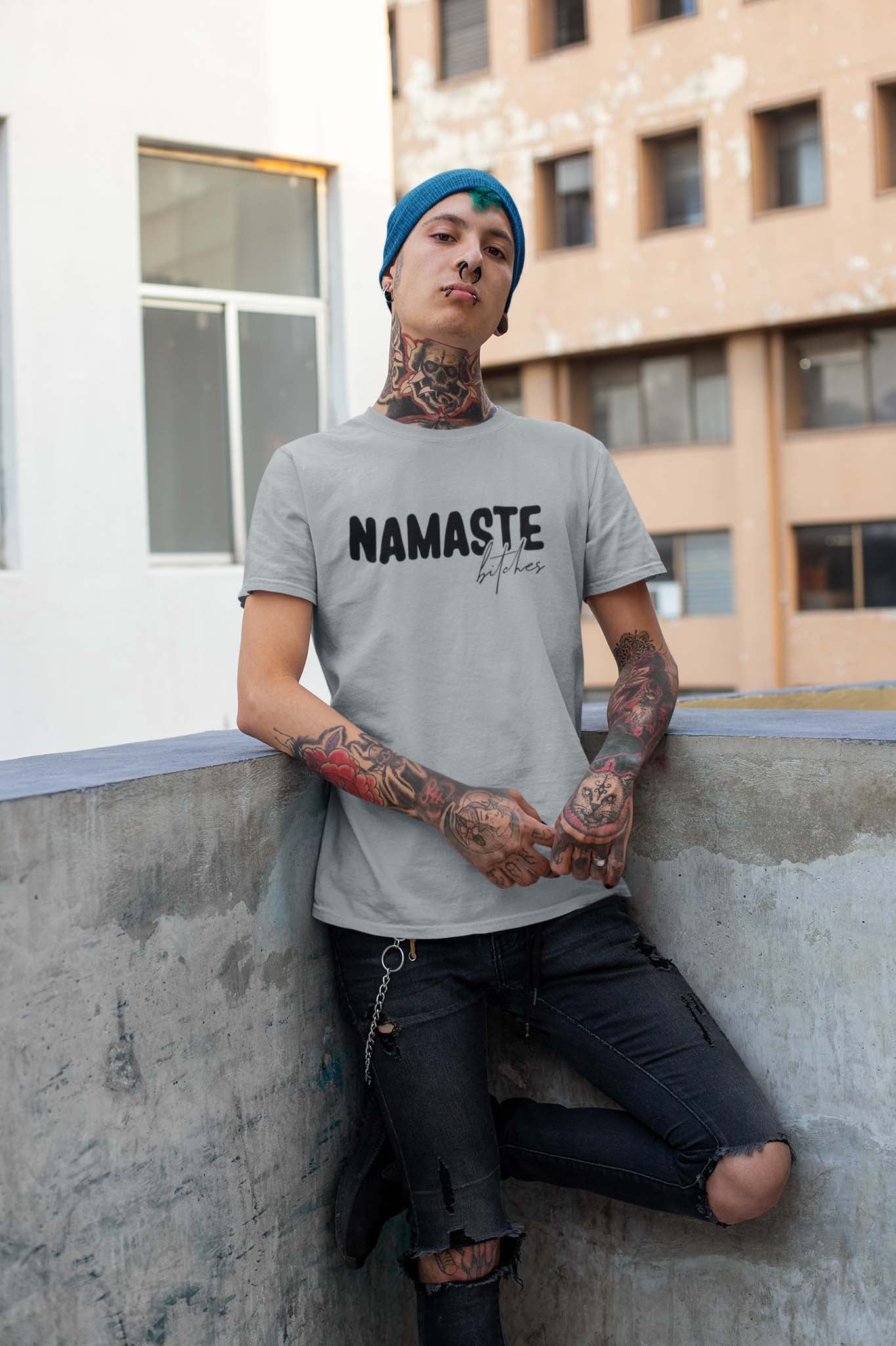 NAMASTE BITCHES - inappropriate statement shirt - unisex