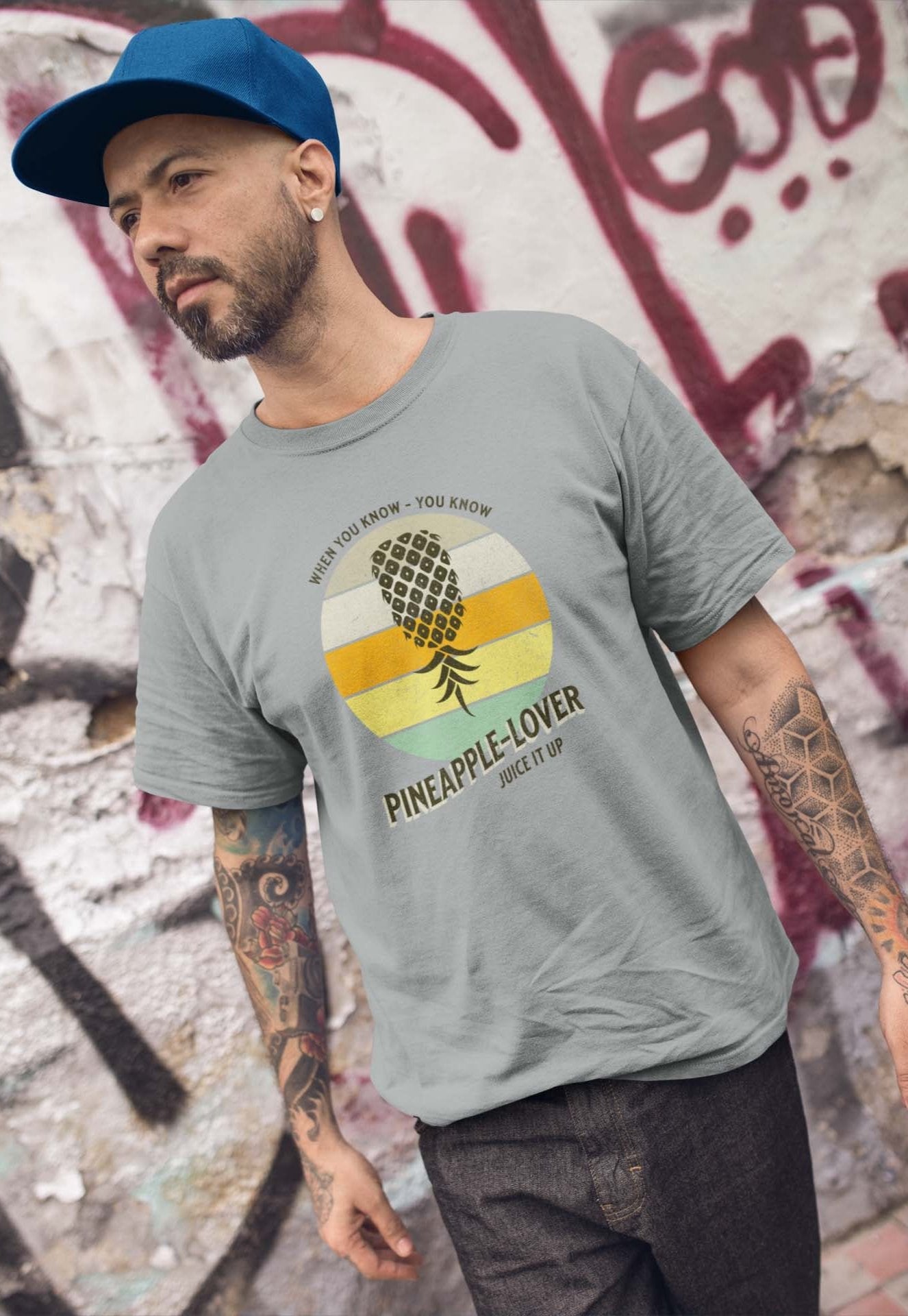 PINEAPPLE LOVER YOU KNOW WHEN YOU KNOW - inappropriate statement shirt - unisex