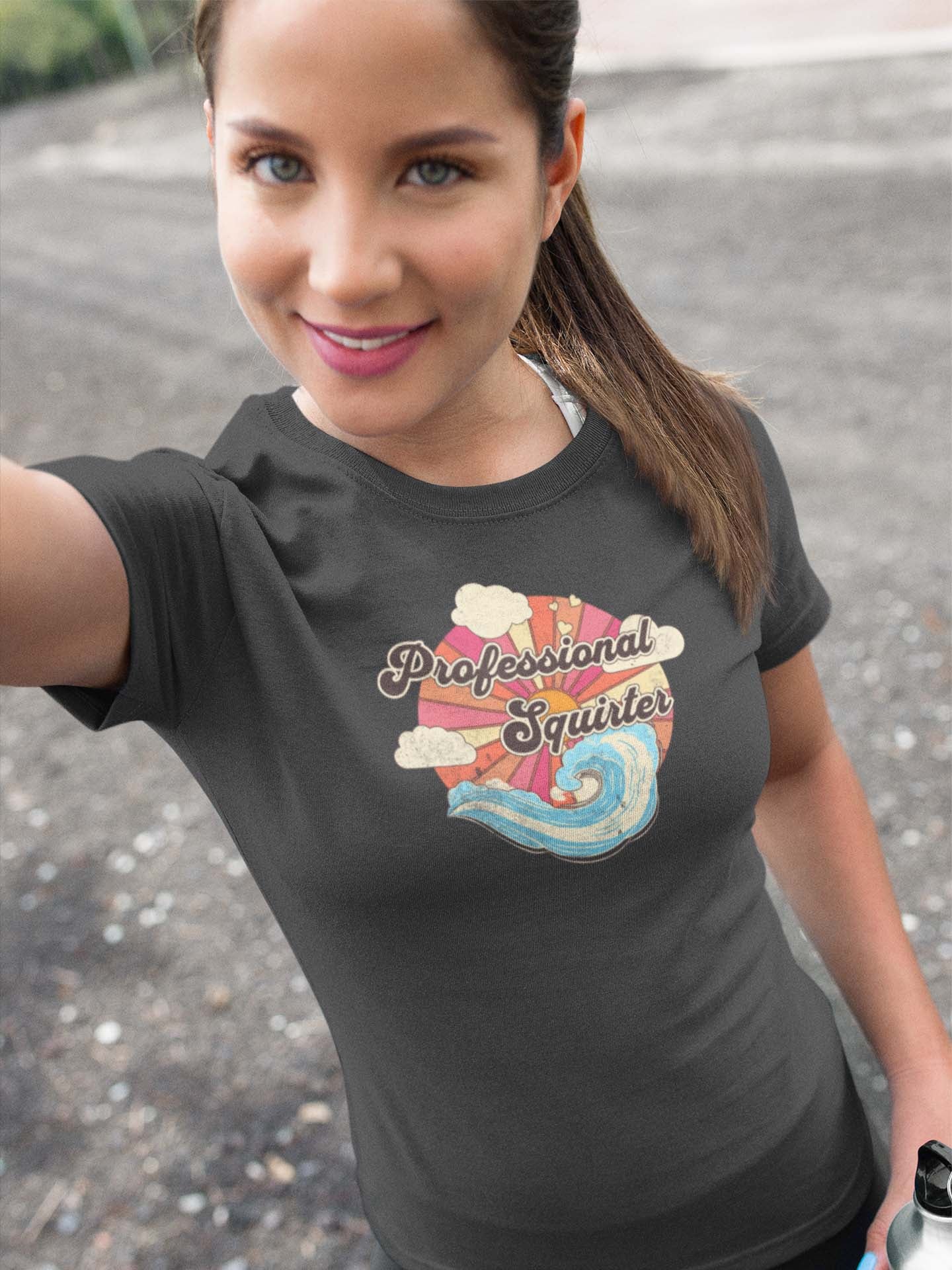 PROFESSIONAL SQUIRTER RETRO - inappropriate statement shirt - unisex