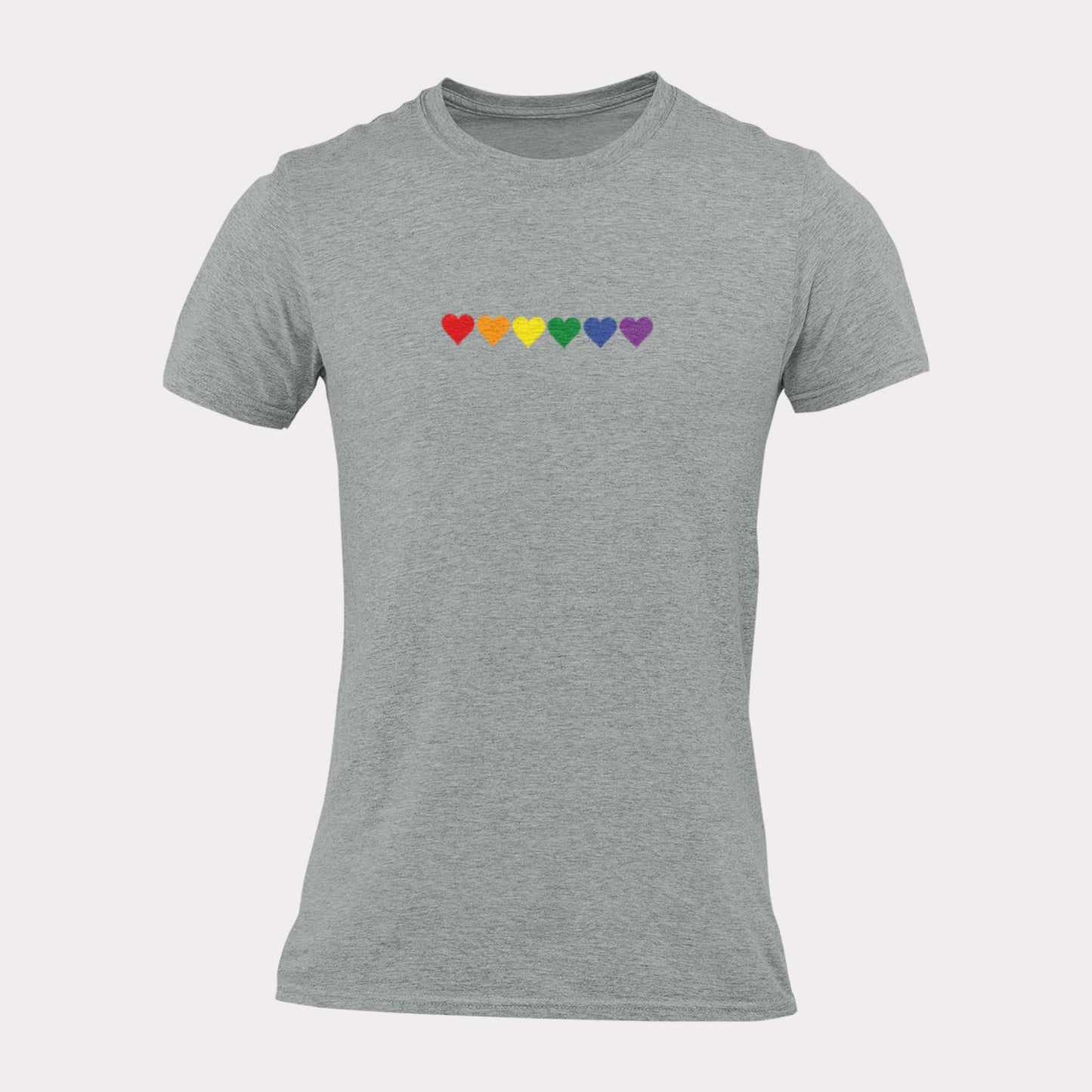 RAINBOW HEARTS - pride statement shirt - unisex