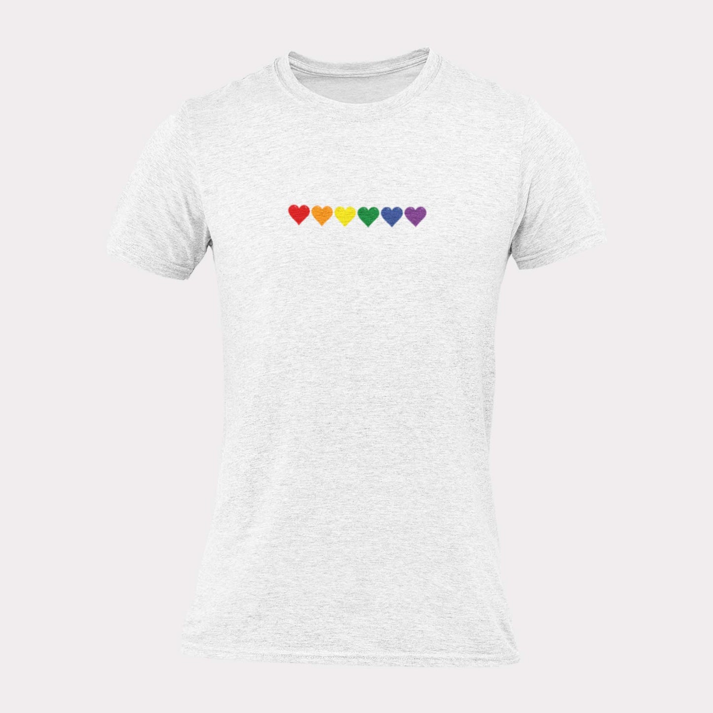 RAINBOW HEARTS - pride statement shirt - unisex