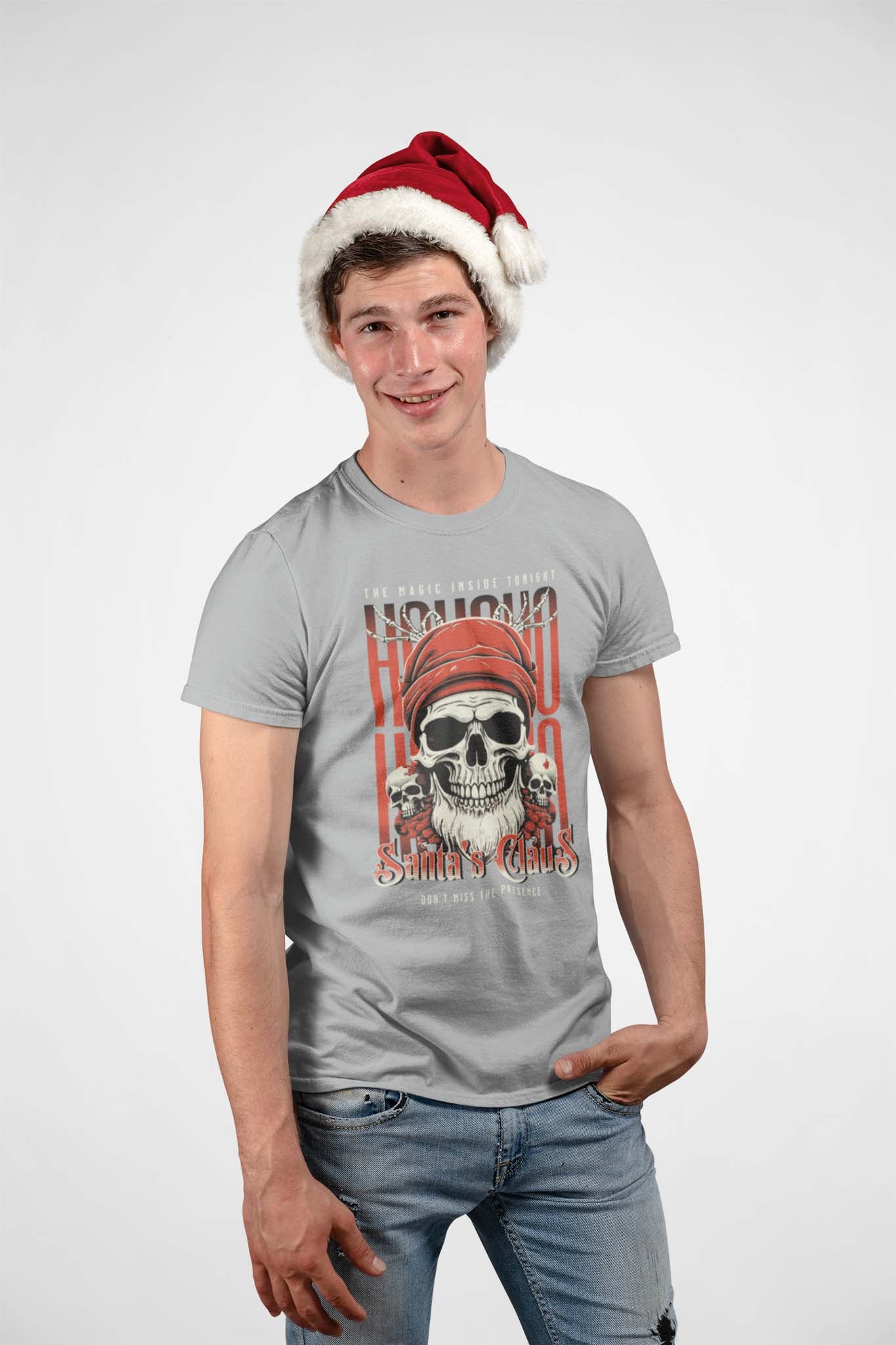 SANTA'S CLAUS SKULL - edgy christmas shirt - unisex