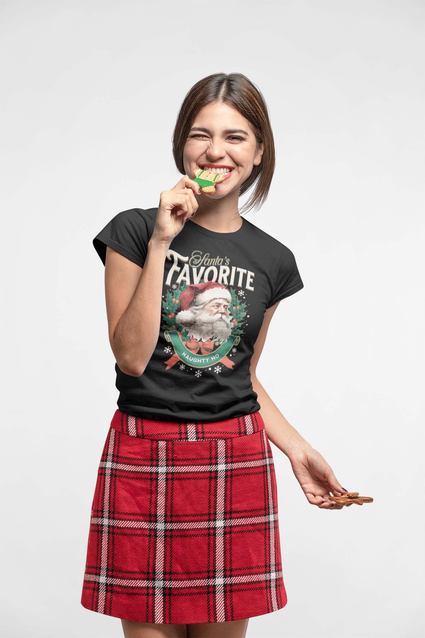 SANTAS FAVORITE NAUGHTY HO - inappropriate christmas shirt - unisex