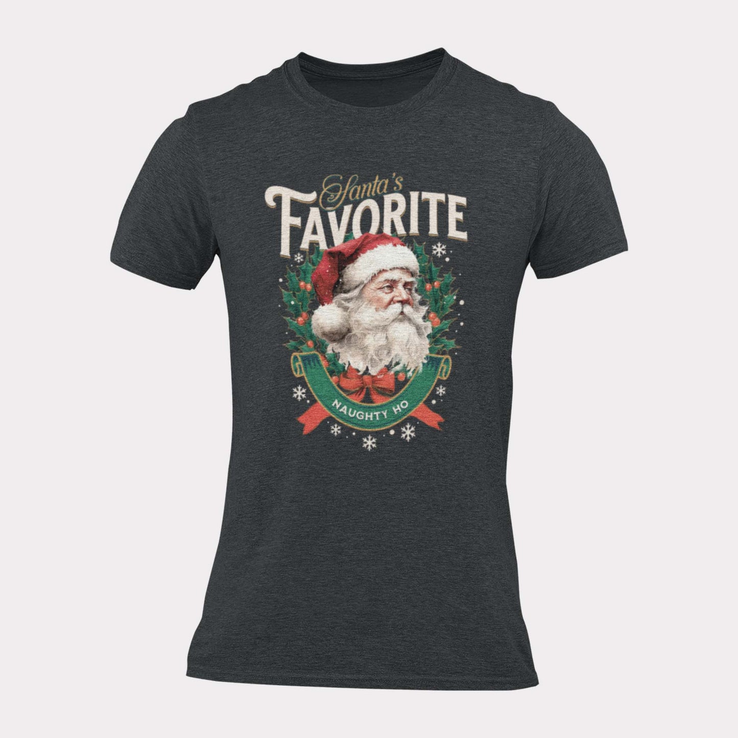 SANTAS FAVORITE NAUGHTY HO - inappropriate christmas shirt - unisex