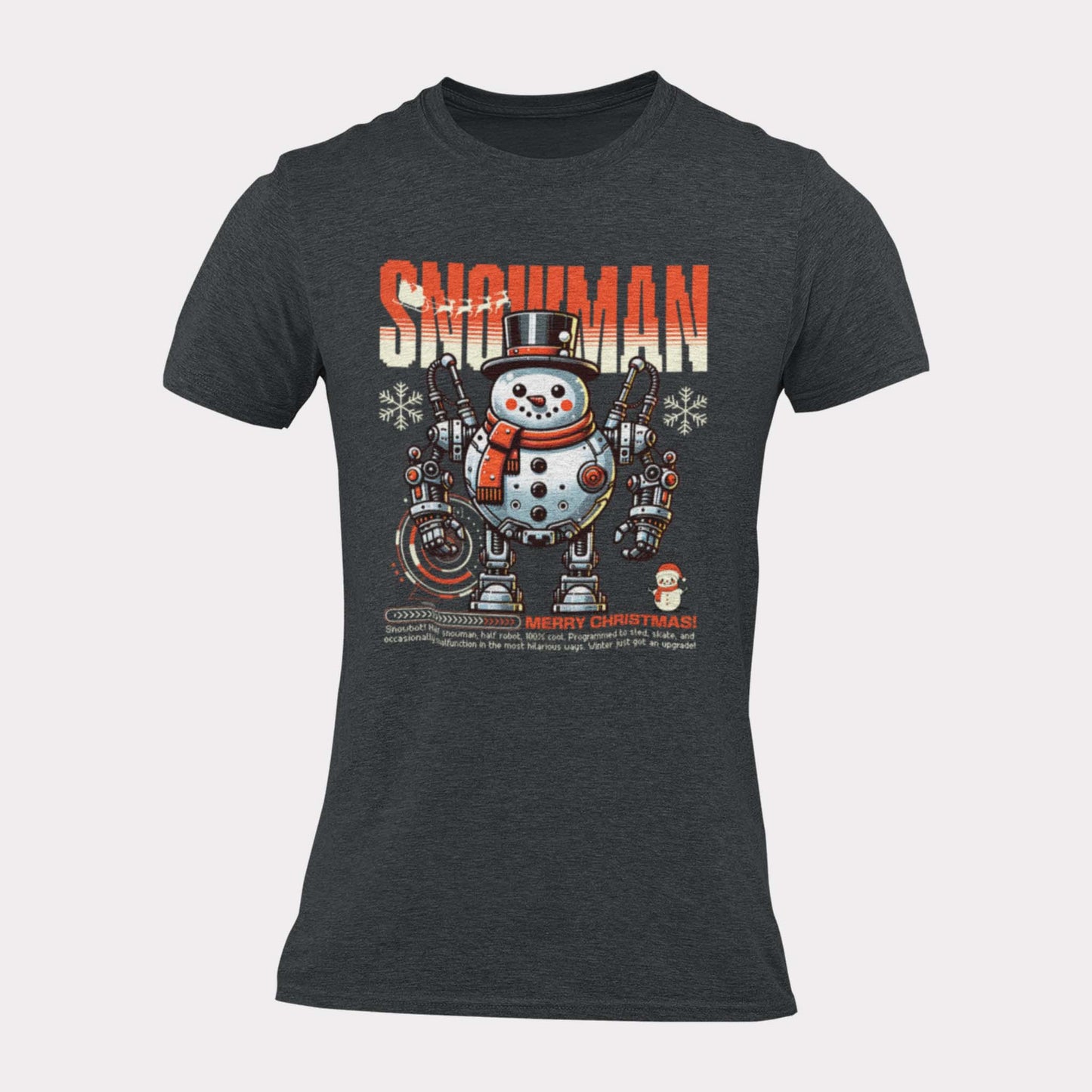 SNOWMAN ROBOT X-MAS MERRY CHRISTMAS - edgy christmas shirt - unisex