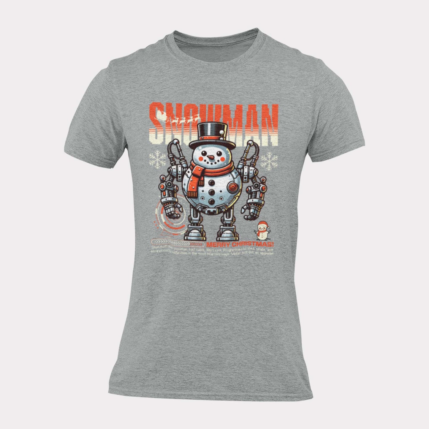 SNOWMAN ROBOT X-MAS MERRY CHRISTMAS - edgy christmas shirt - unisex