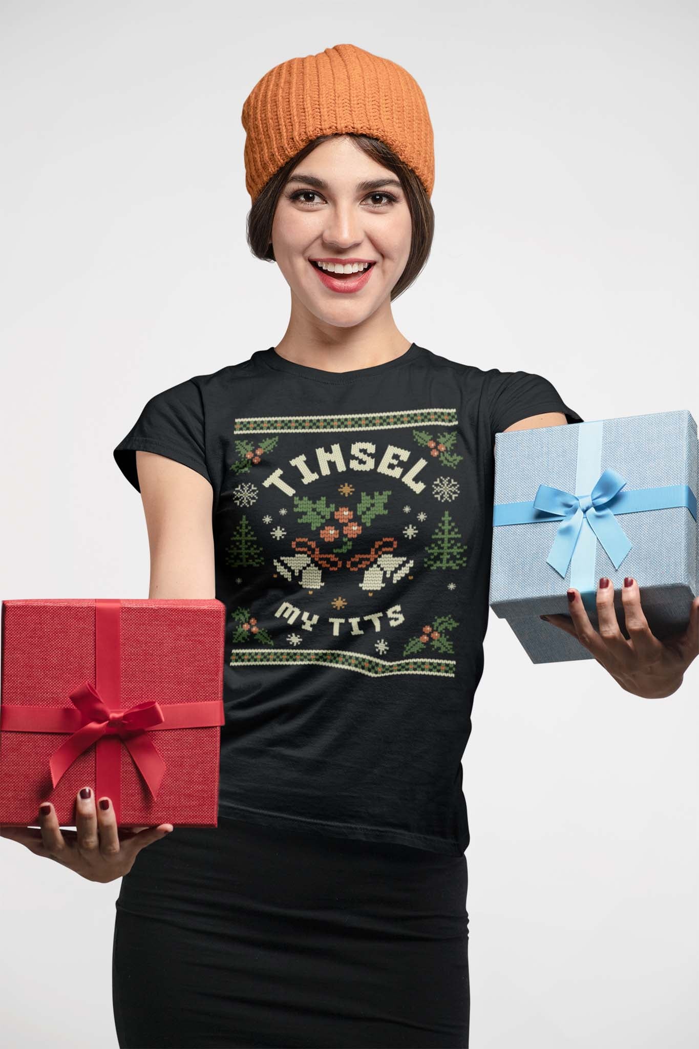 TINSEL MY TITS - inappropriate christmas shirt - unisex