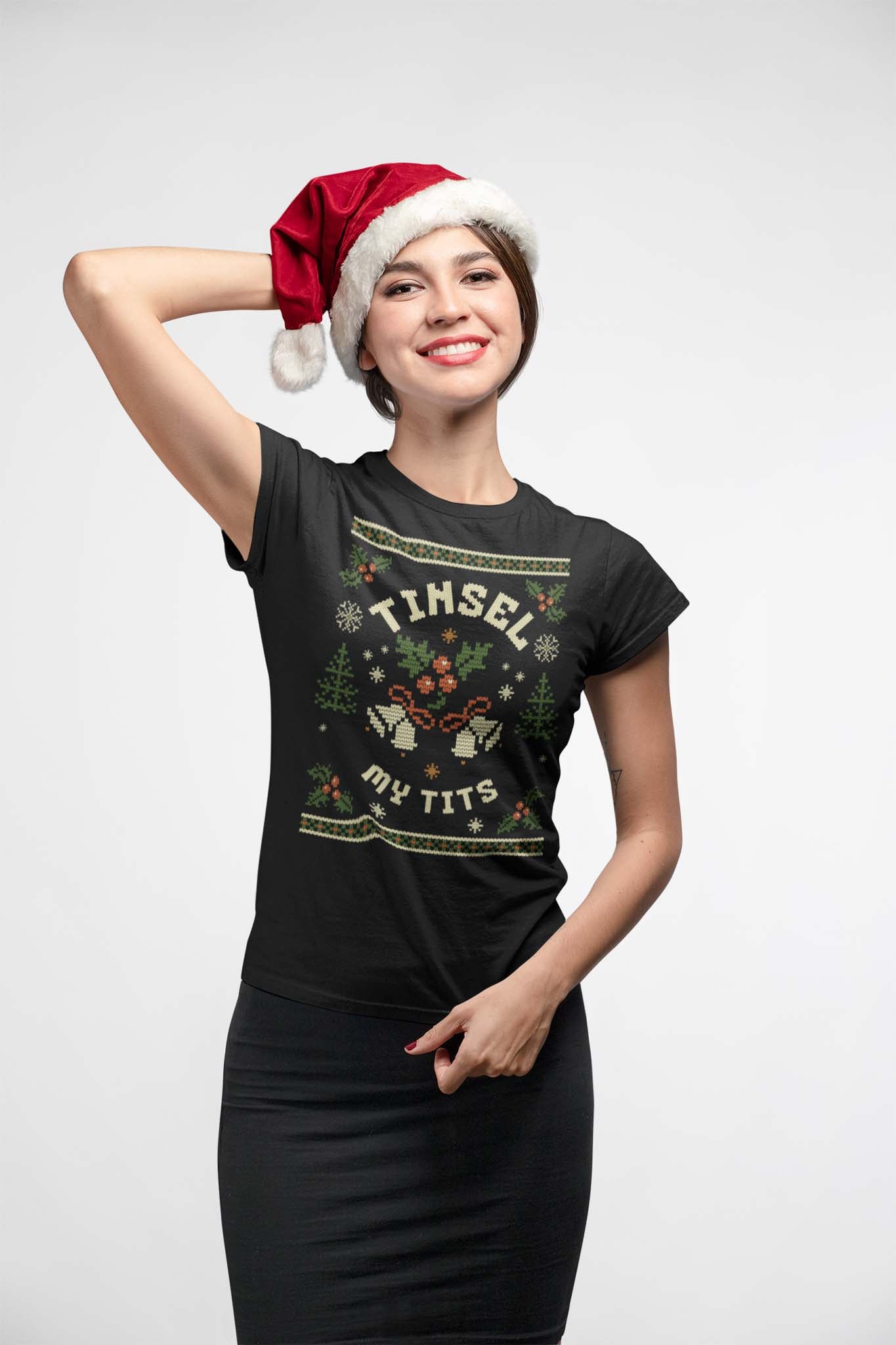 TINSEL MY TITS - inappropriate christmas shirt - unisex