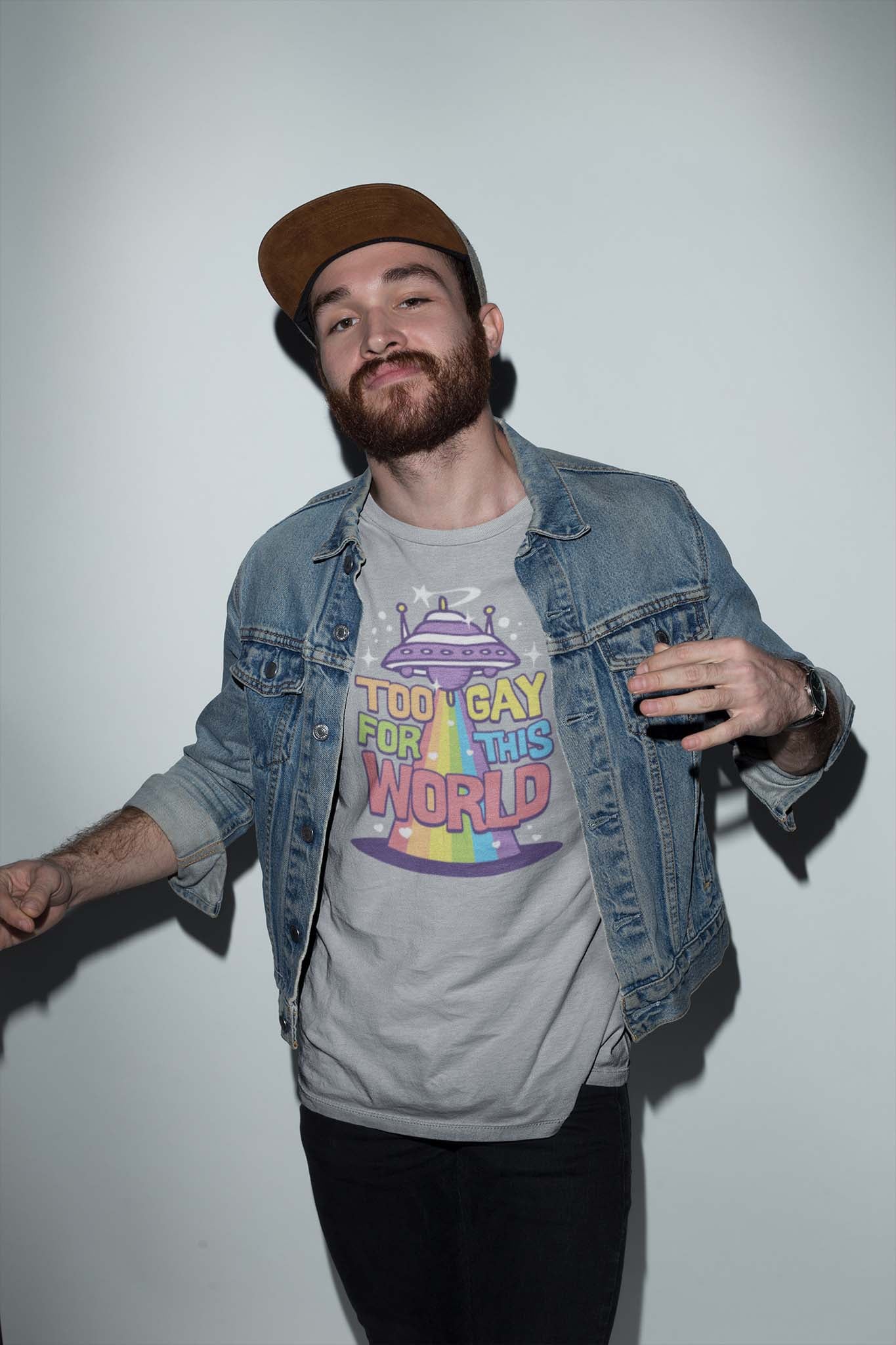 TOO GAY FOR THIS WORLD - pride statement shirt - unisex