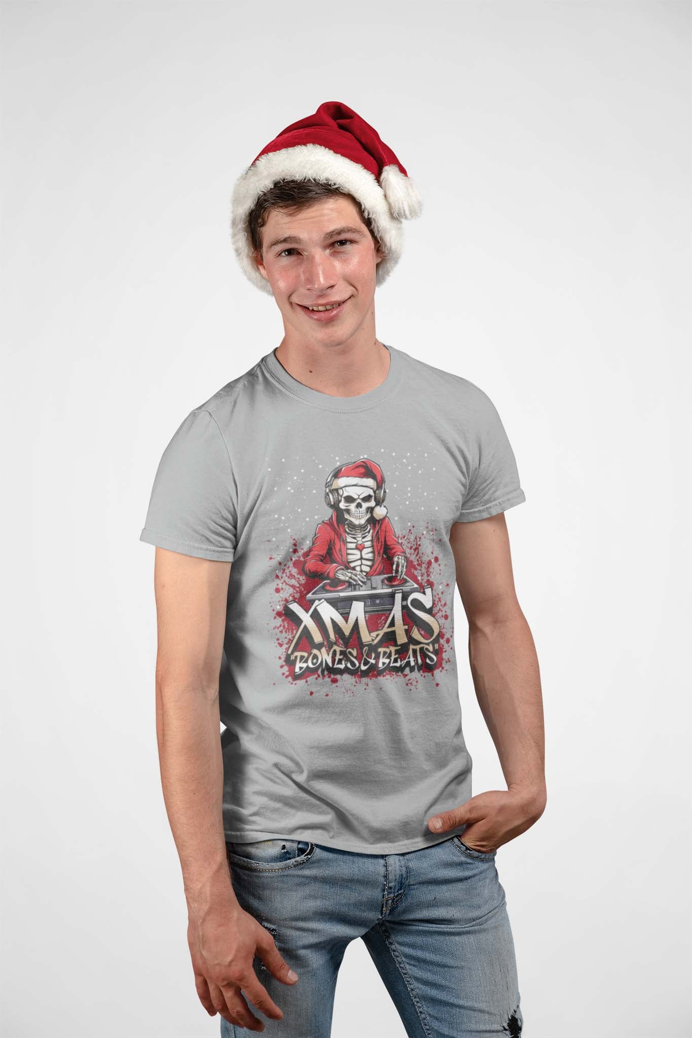 X-MAS BONES & BEATS - edgy christmas shirt - unisex