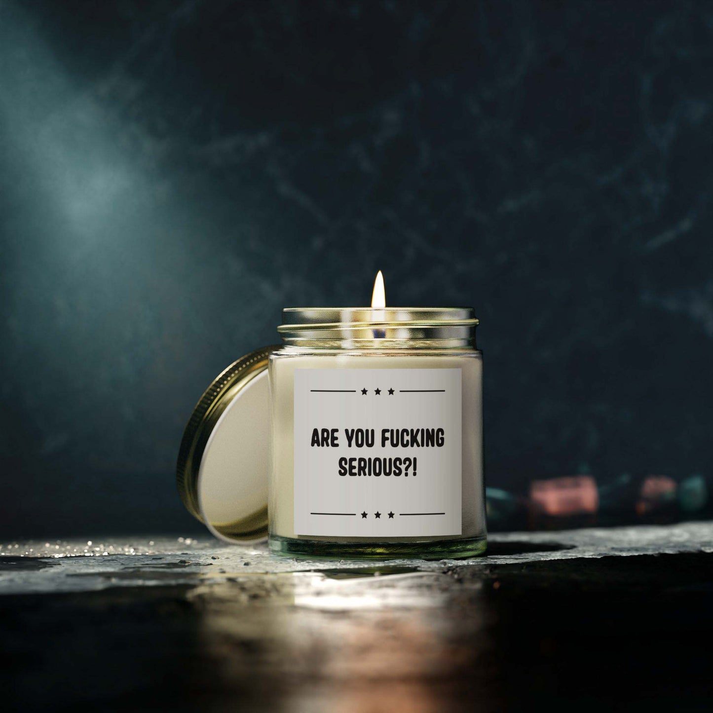 ARE YOU FUCKING SERIOUS?! - hilarious jar candle