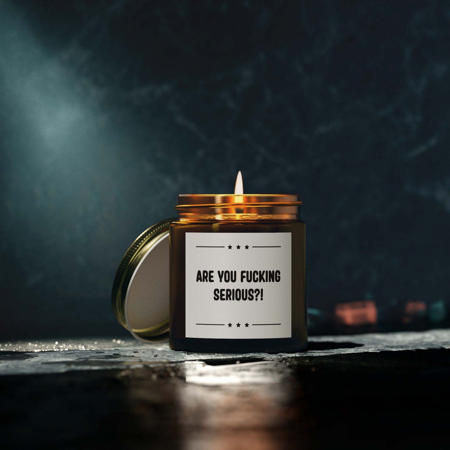 ARE YOU FUCKING SERIOUS?! - hilarious jar candle