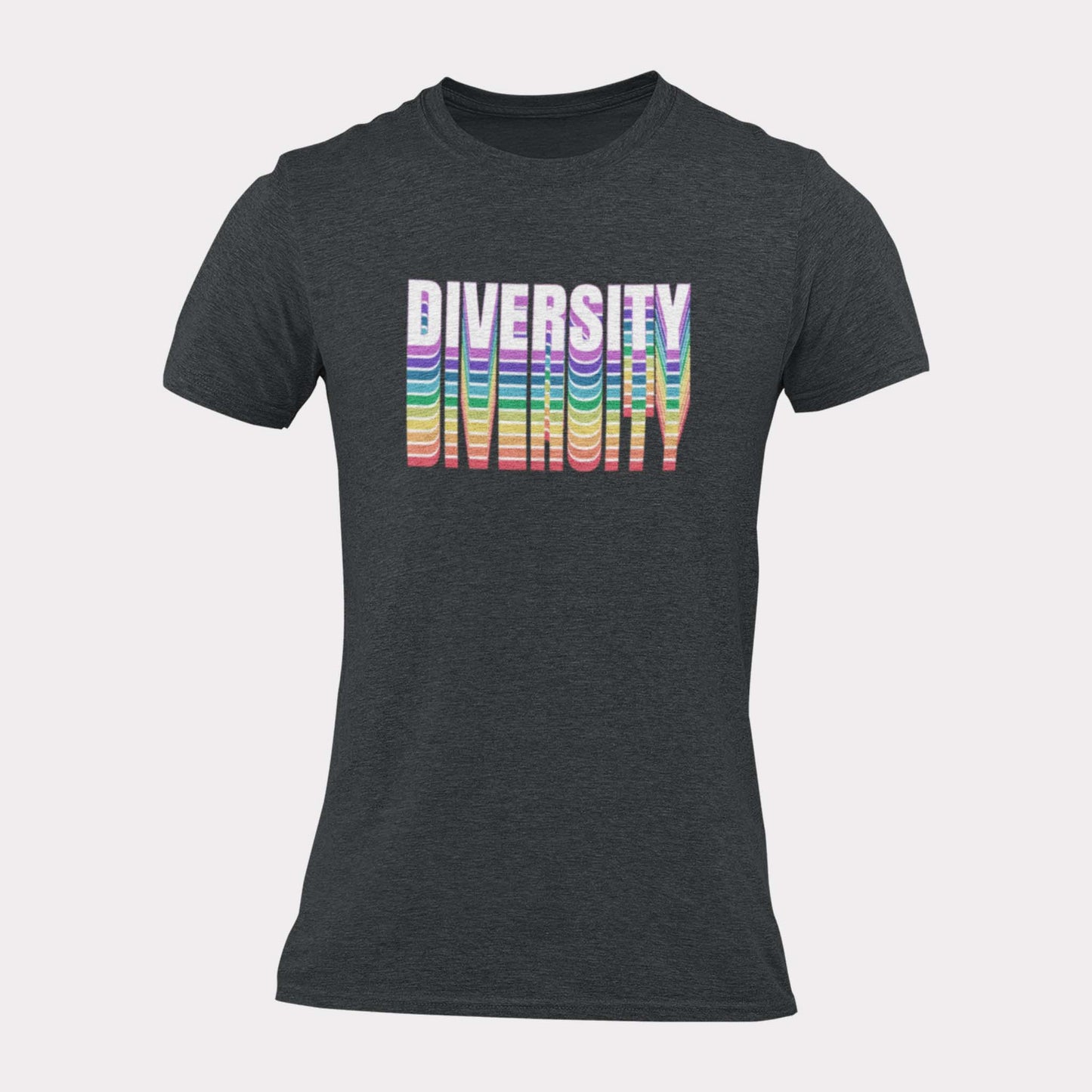 DIVERSITY RETRO RAINBOW - pride statement shirt - unisex