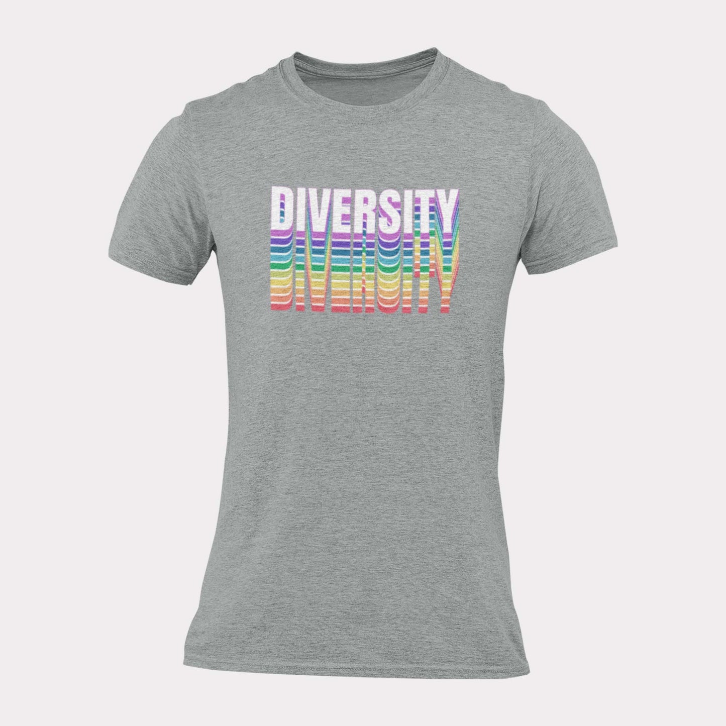 DIVERSITY RETRO RAINBOW - pride statement shirt - unisex