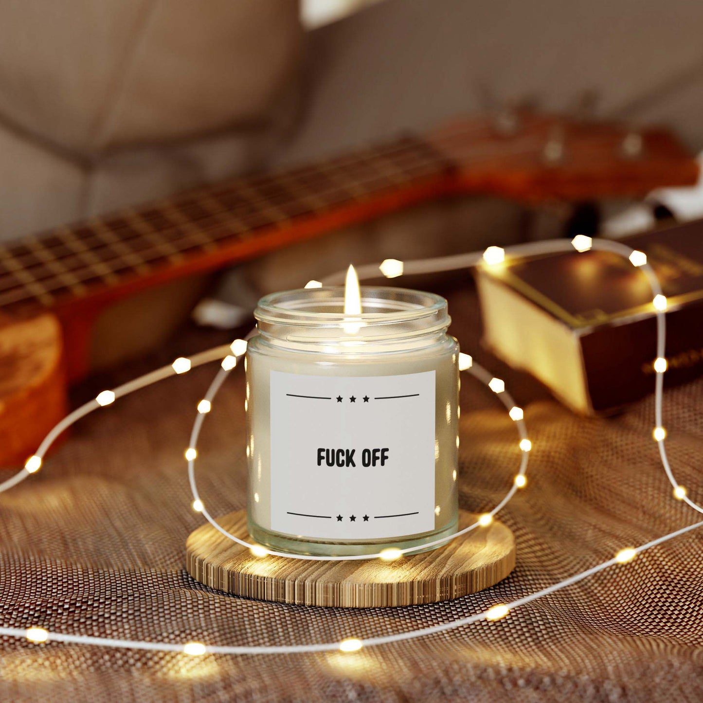 FUCK OFF - hilarious jar candle