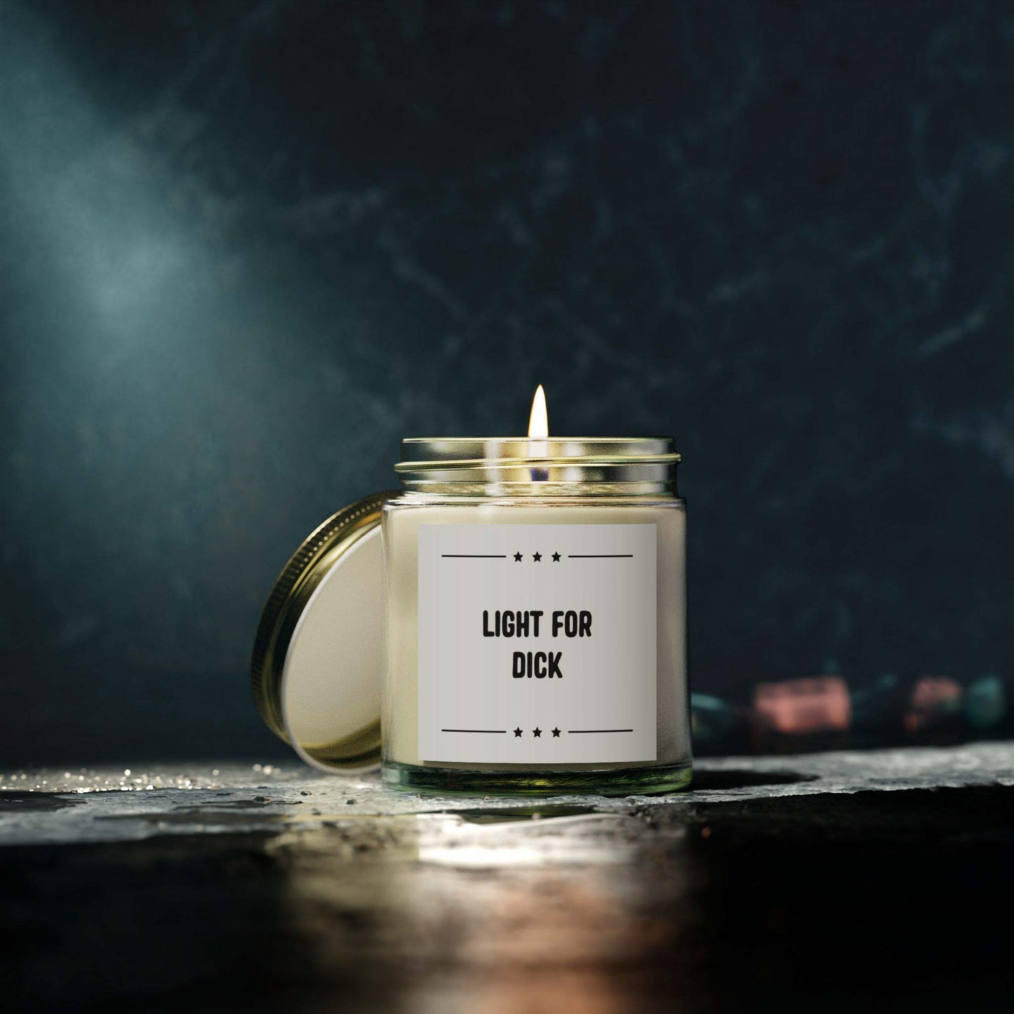 LIGHT FOR DICK - inappropriate jar candle