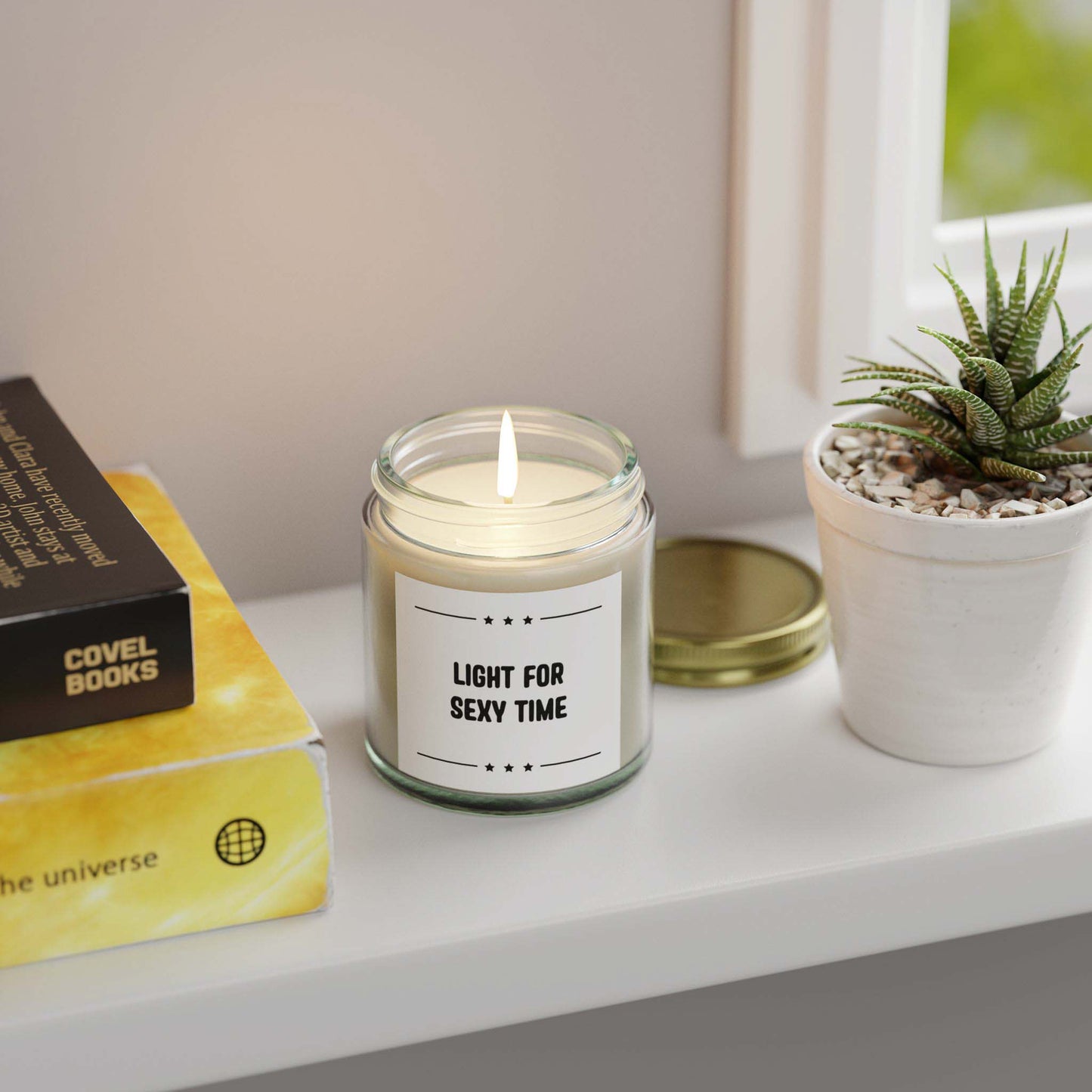 LIGHT FOR SEXY TIME - inappropriate jar candle