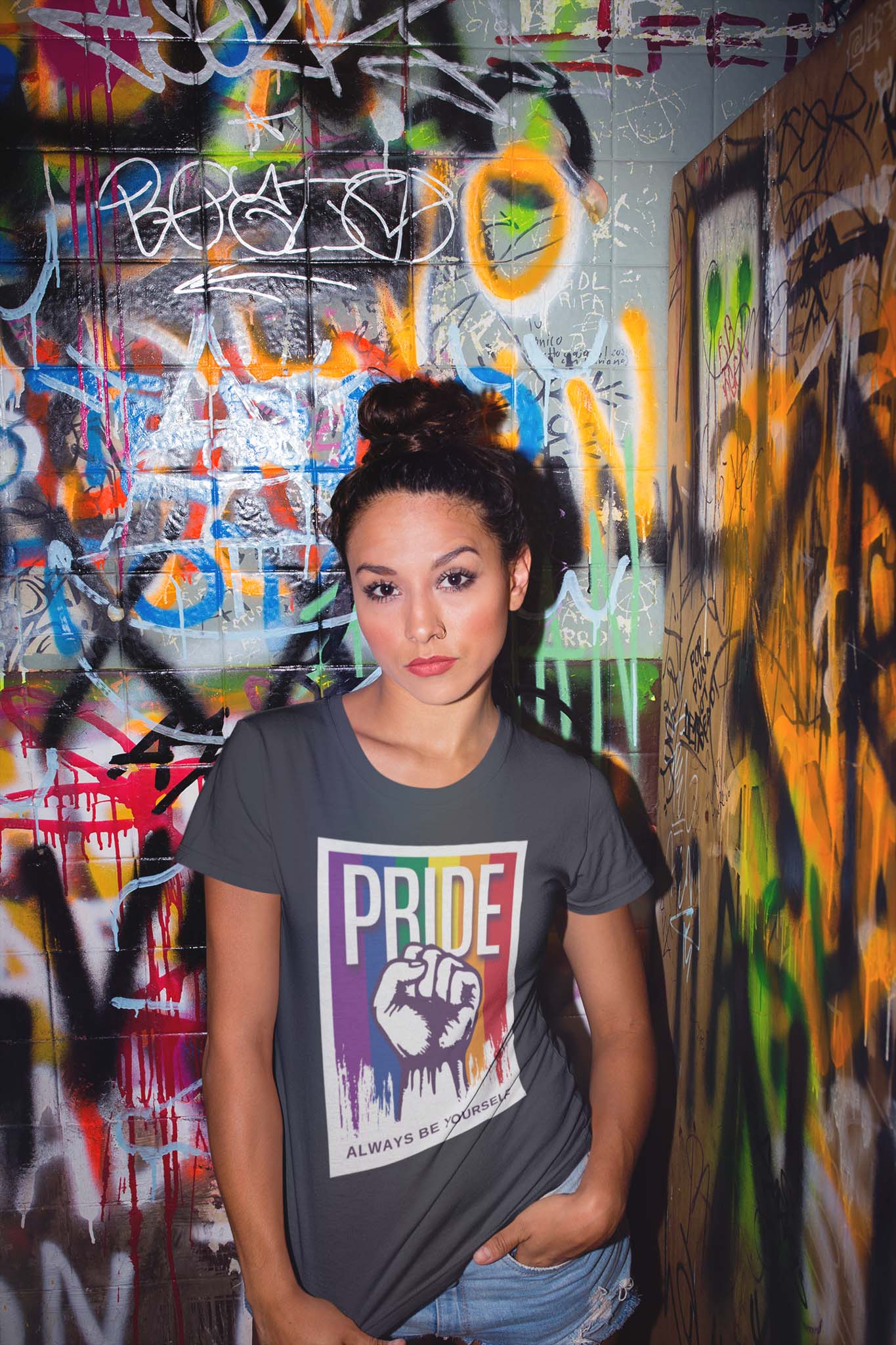 PRIDE ALWAYS BE YOURSELF - pride statement shirt - unisex