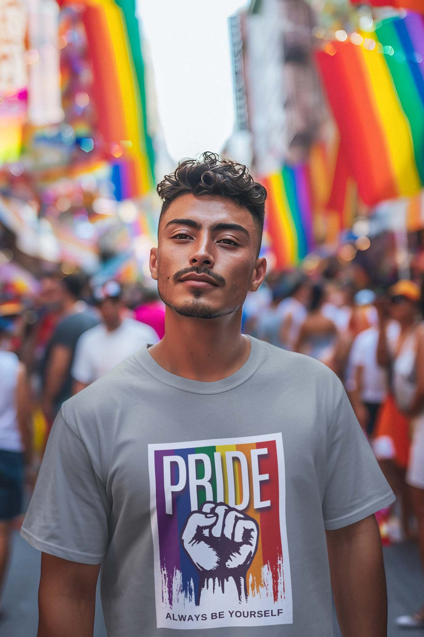 PRIDE ALWAYS BE YOURSELF - pride statement shirt - unisex