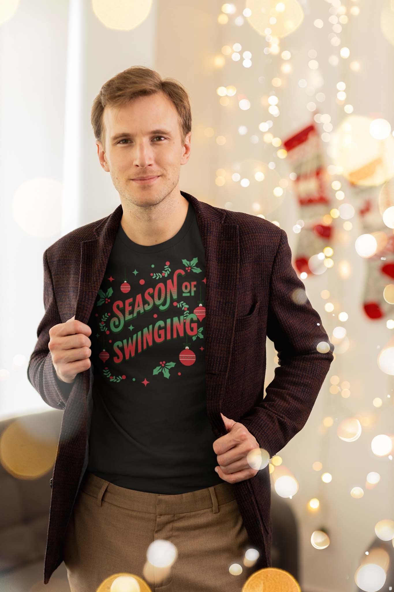 SEASON OF SWINGING - inappropriate christmas shirt - unisex