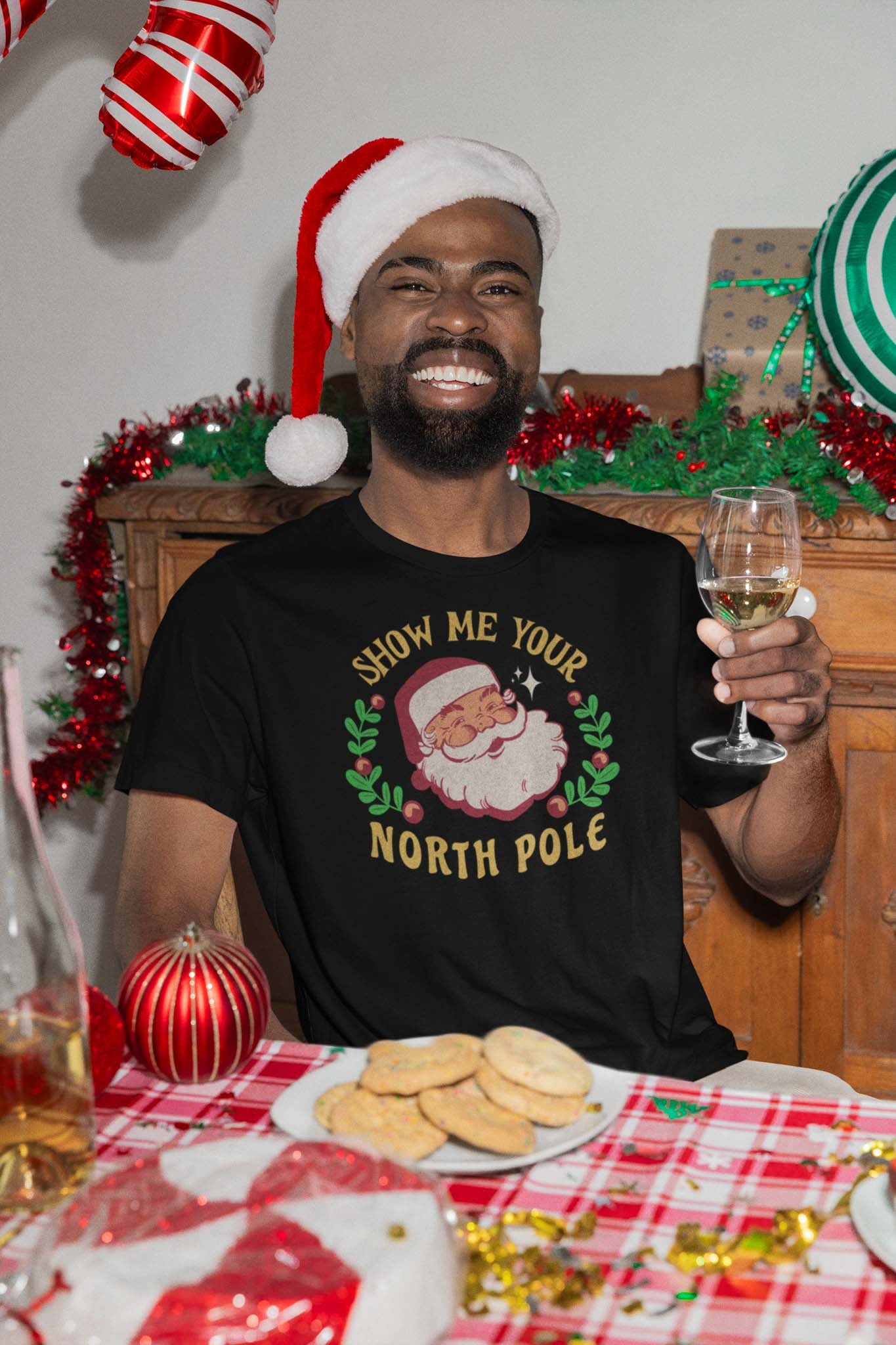 SHOW ME YOUR NORTH POLE - inappropriate christmas shirt - unisex